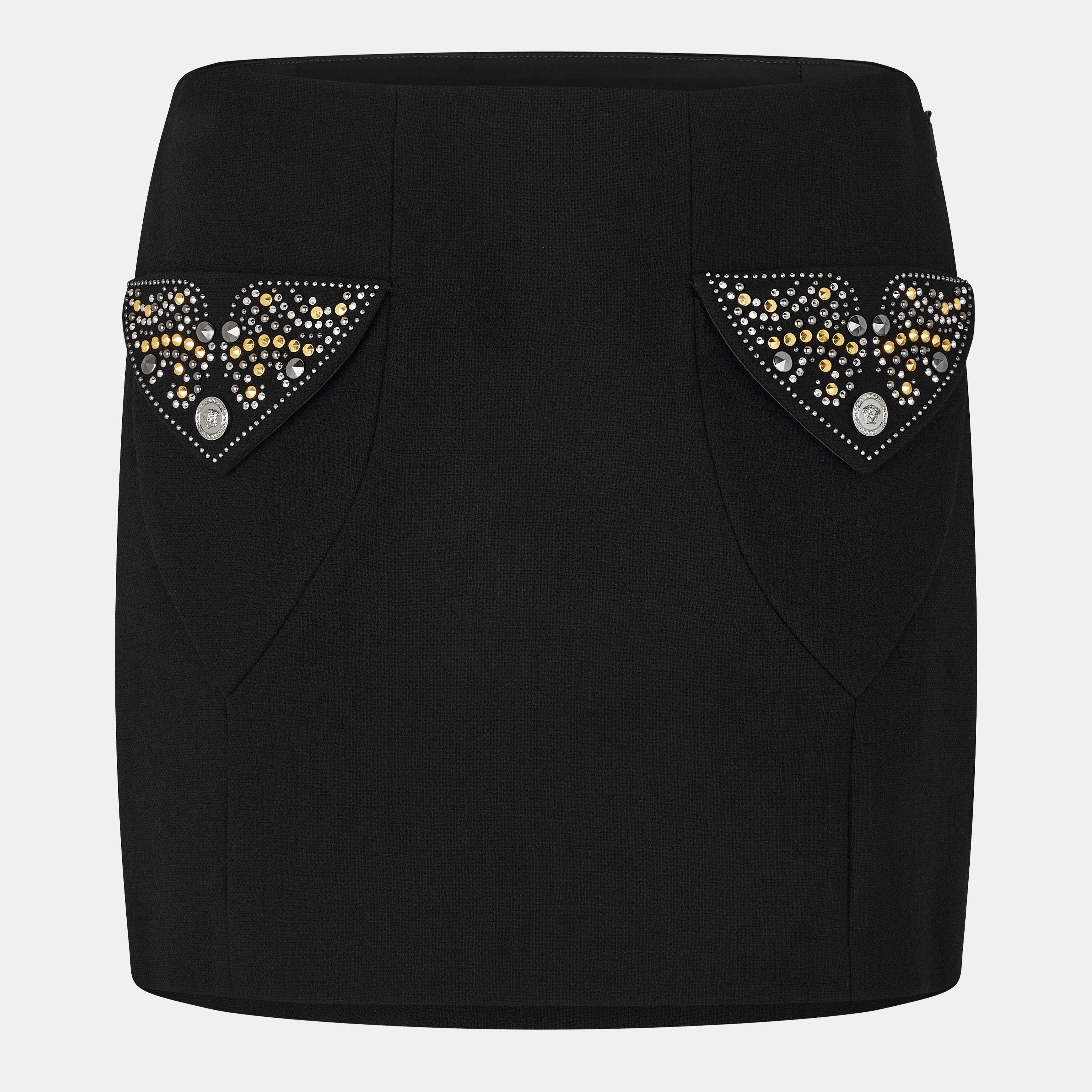 Black - Versace - Women's Mini Skirt - 1