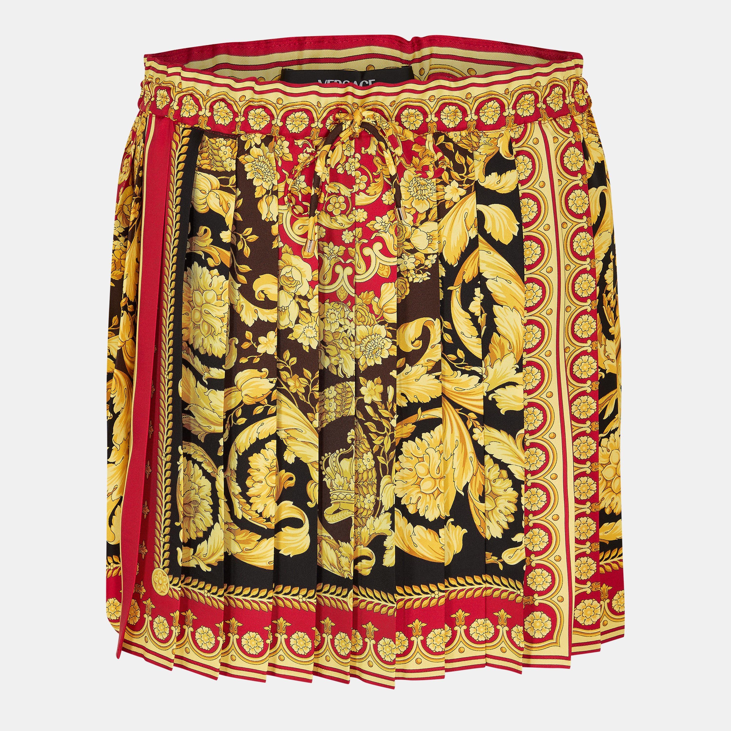 Spice Brown - Versace - Women's Tailored Mini Skirt - 1