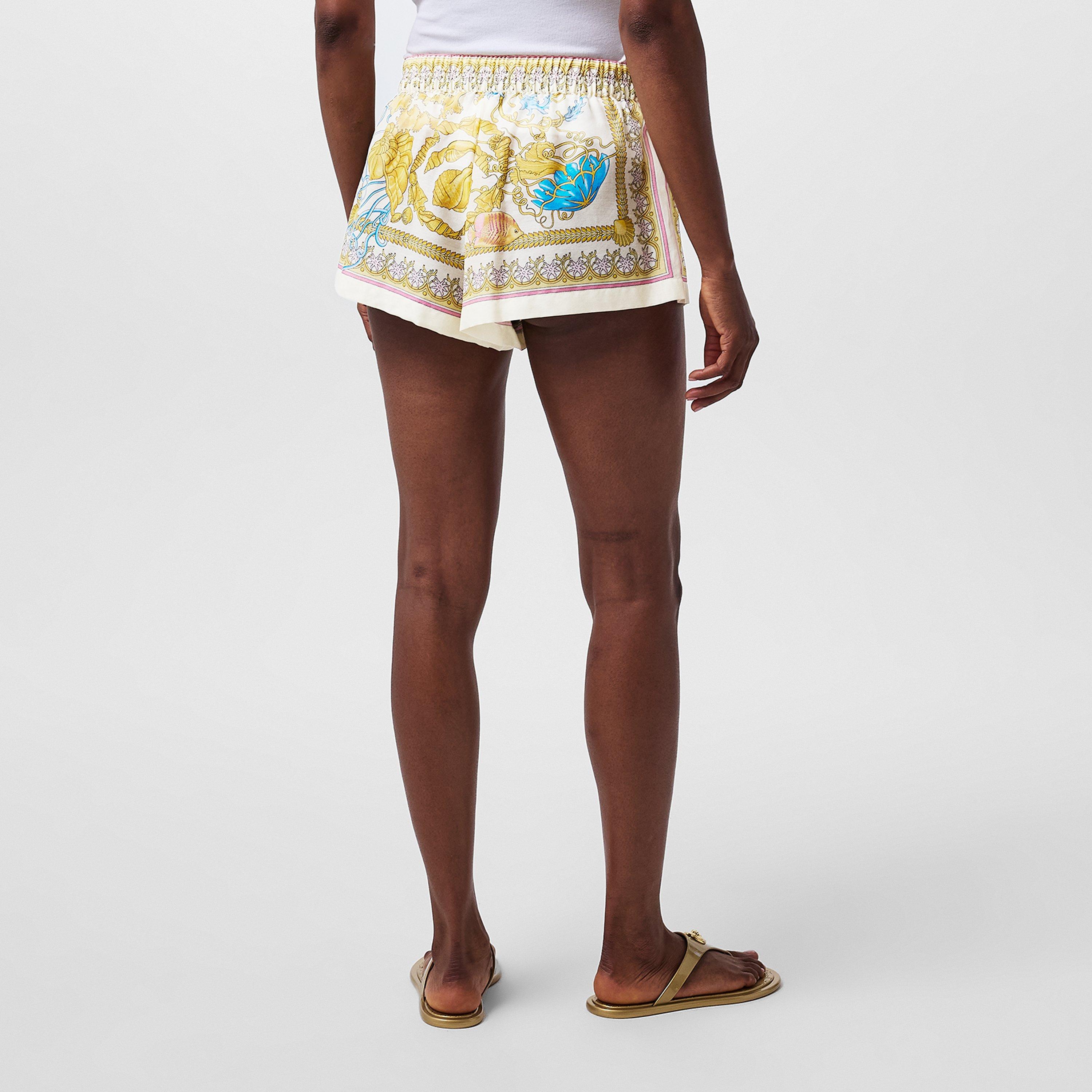 Eggshell - Versace - Women's Beach Shorts - 4