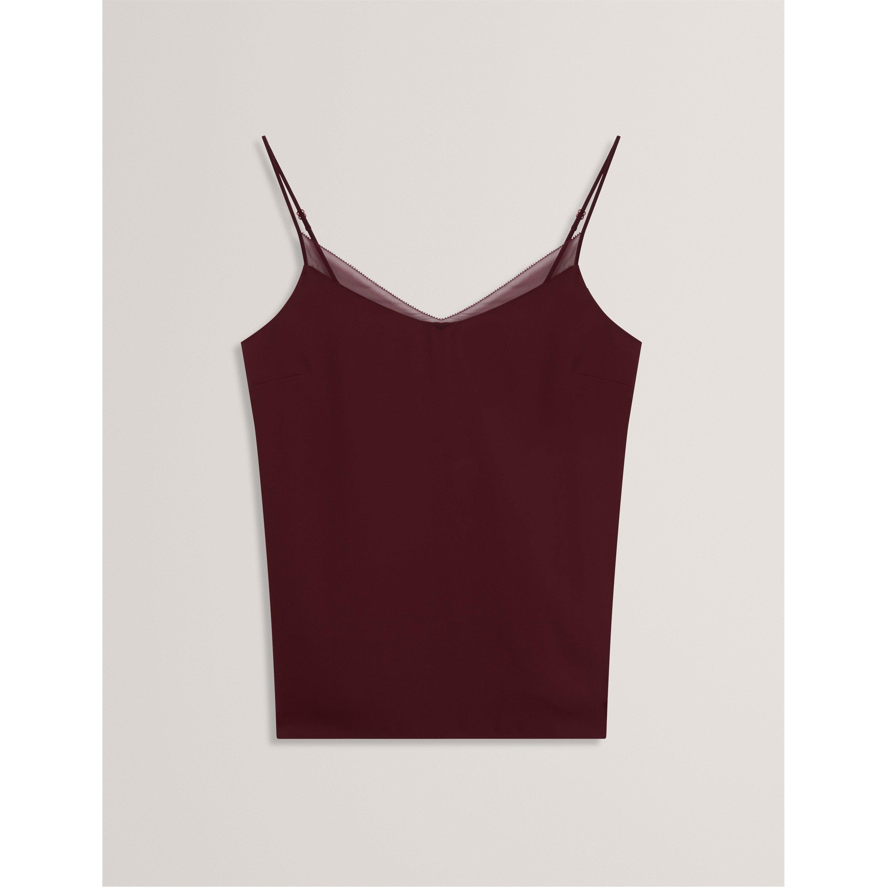 Oxblood - Ted Baker - Women's Chiffon Woven Cami Vest - 1