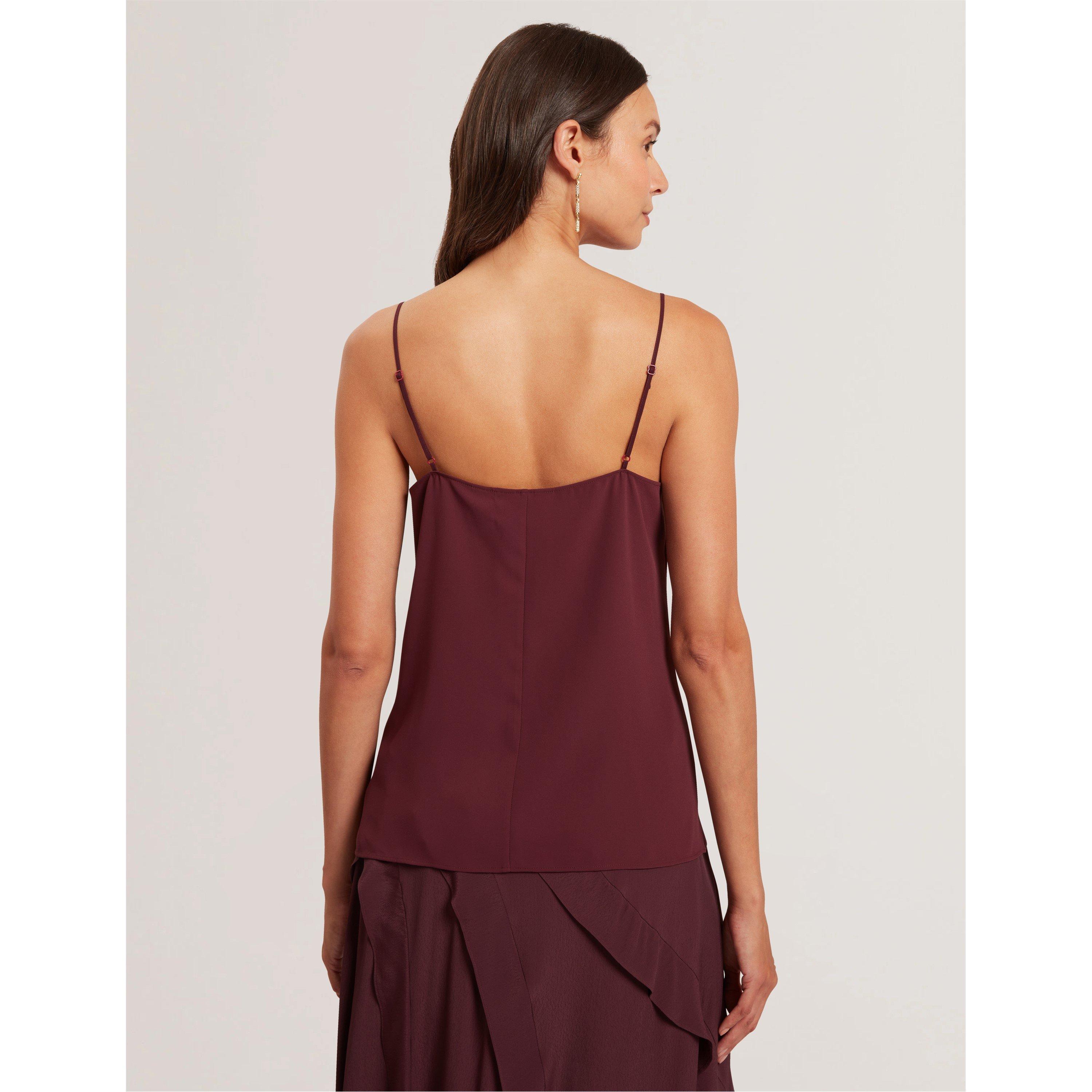 Oxblood - Ted Baker - Women's Chiffon Woven Cami Vest - 3
