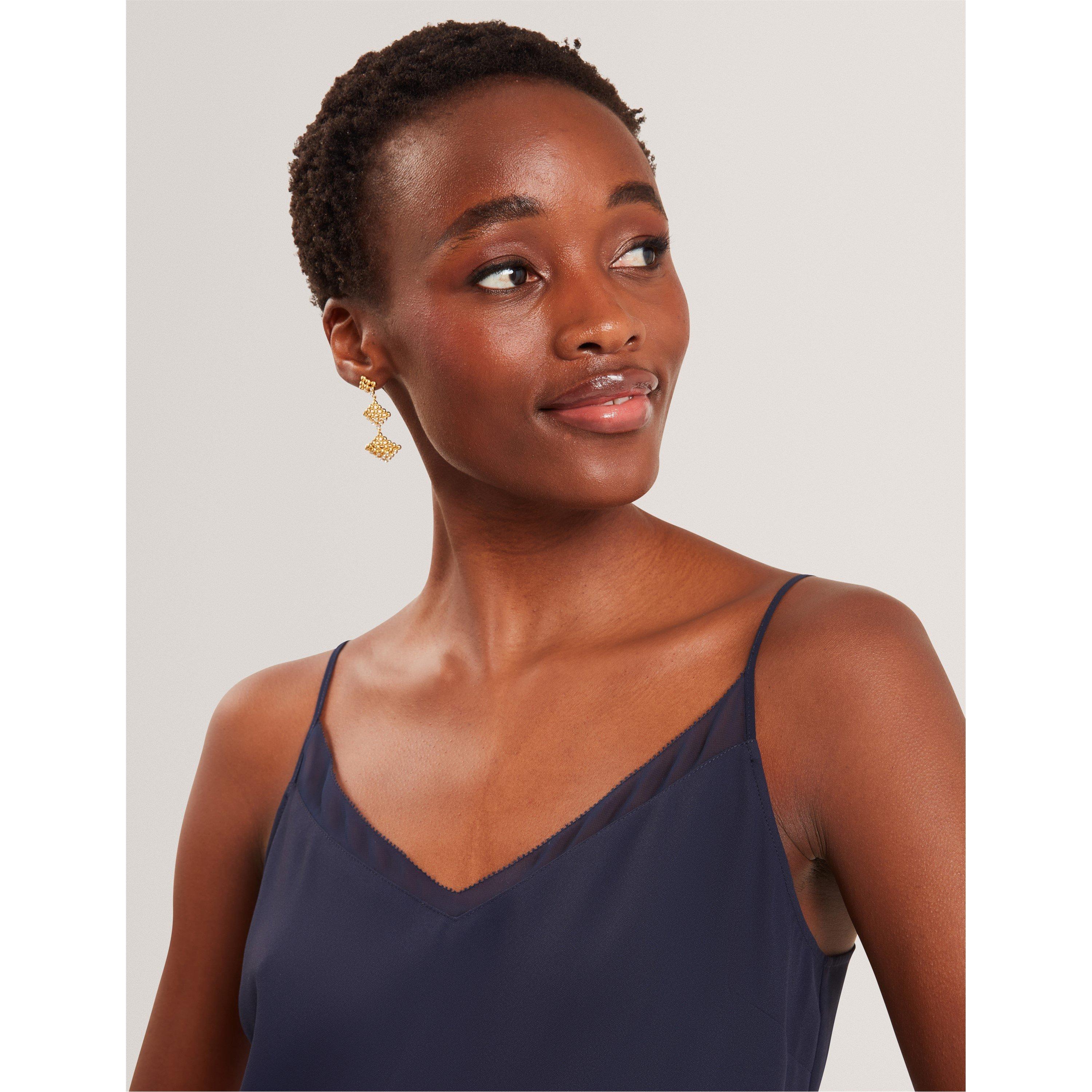 Navy - Ted Baker - Women's Chiffon Woven Cami Vest - 5