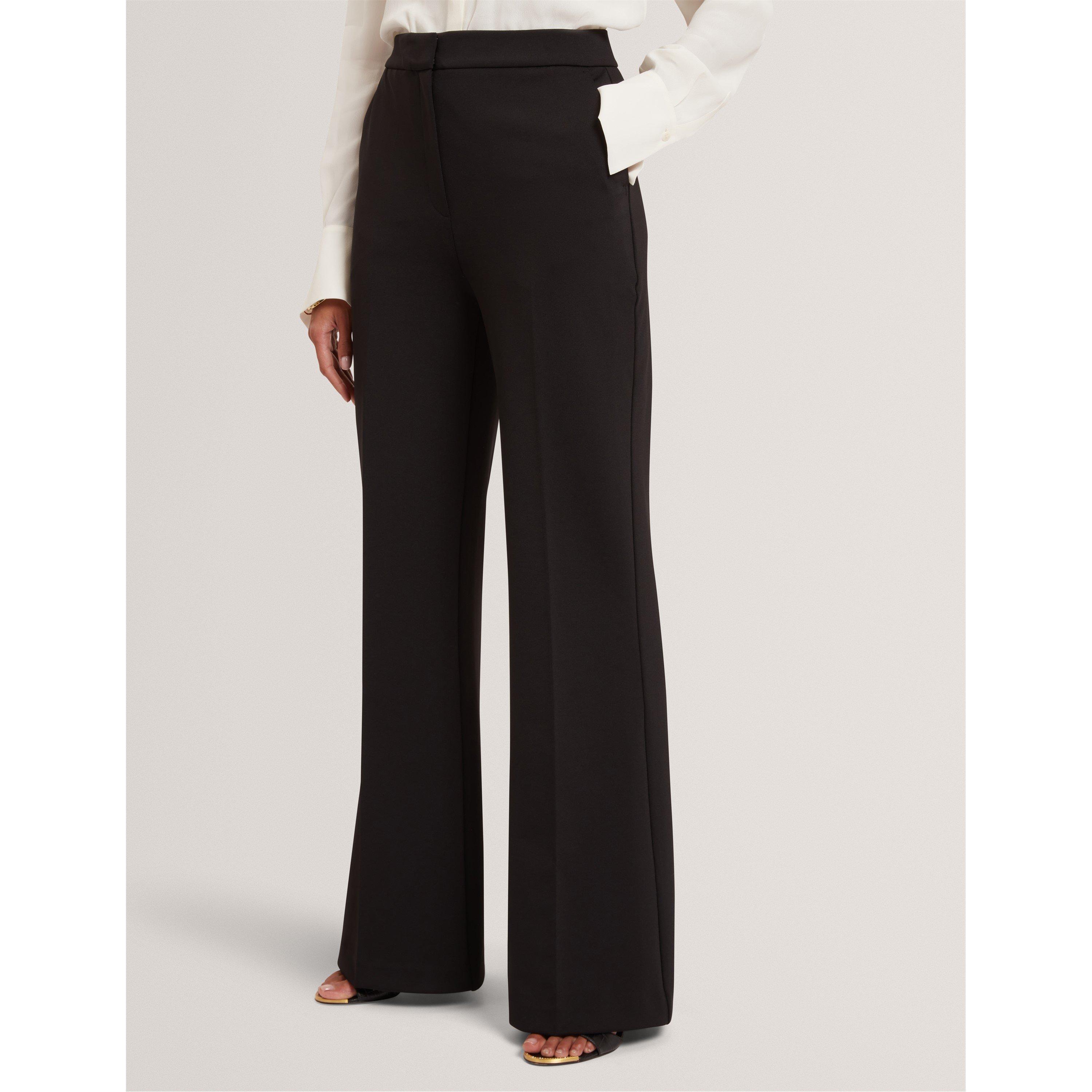 Black - Ted Baker - Women's High-Waist Flared Trousers - 2