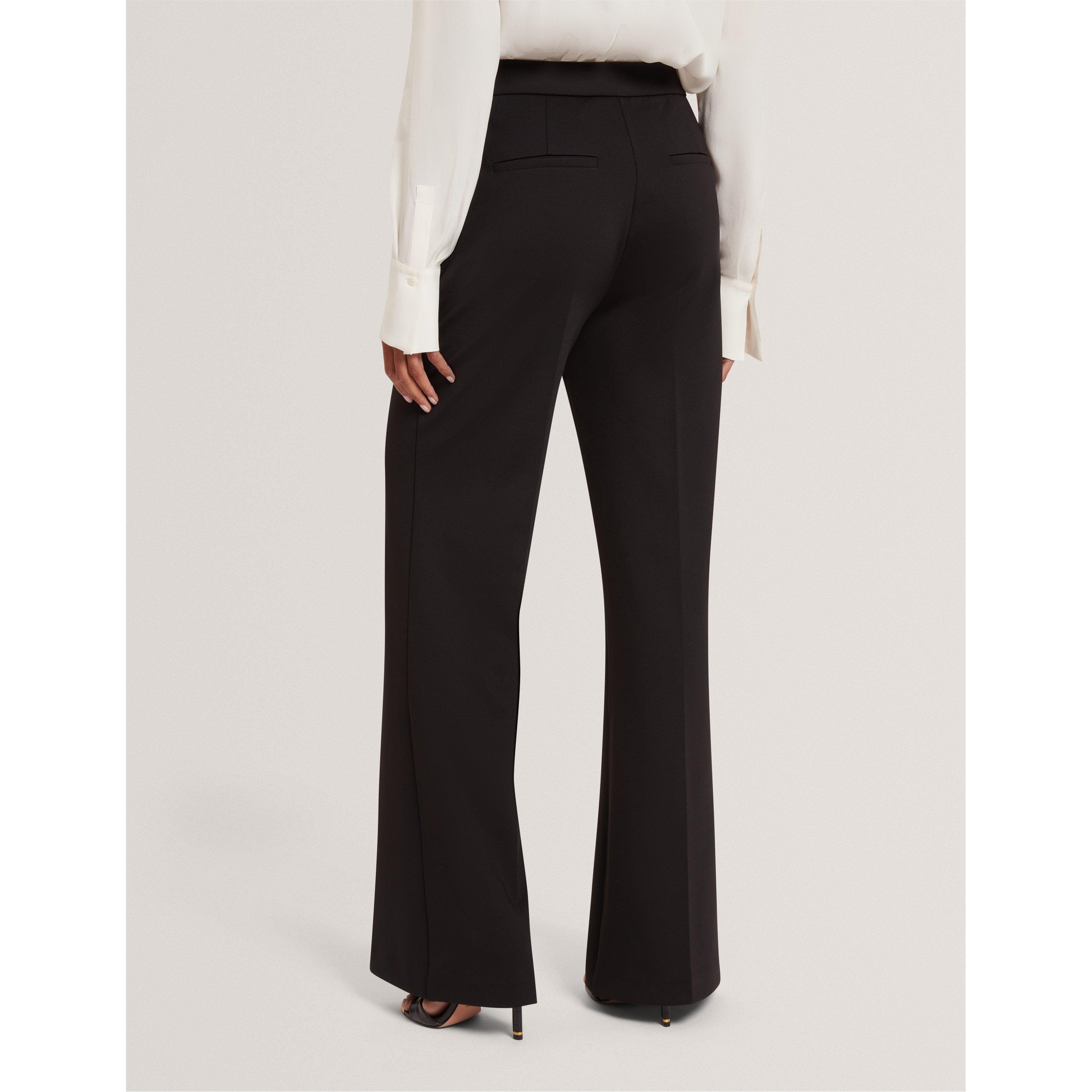 Black - Ted Baker - Women's High-Waist Flared Trousers - 3