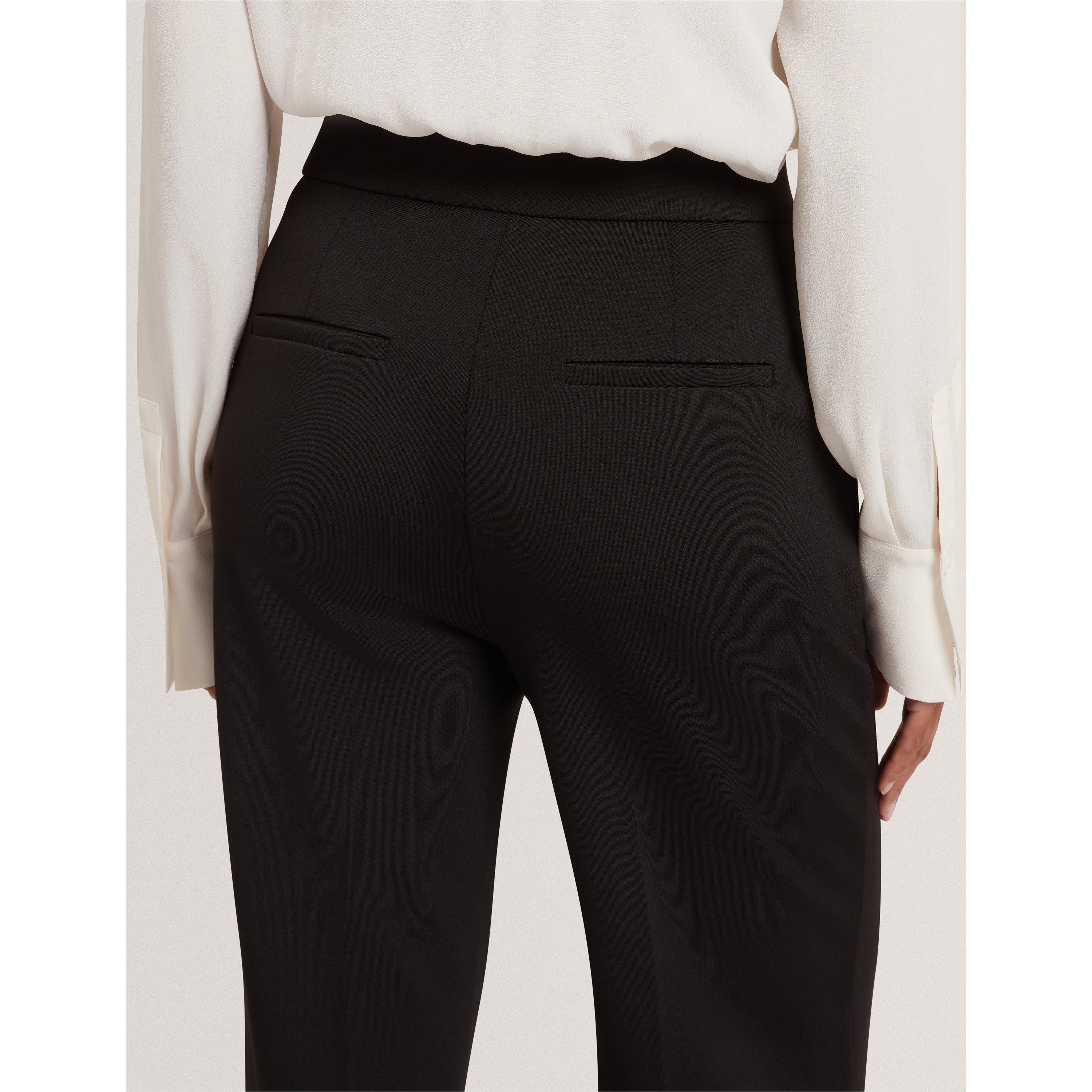 Black - Ted Baker - Women's High-Waist Flared Trousers - 4