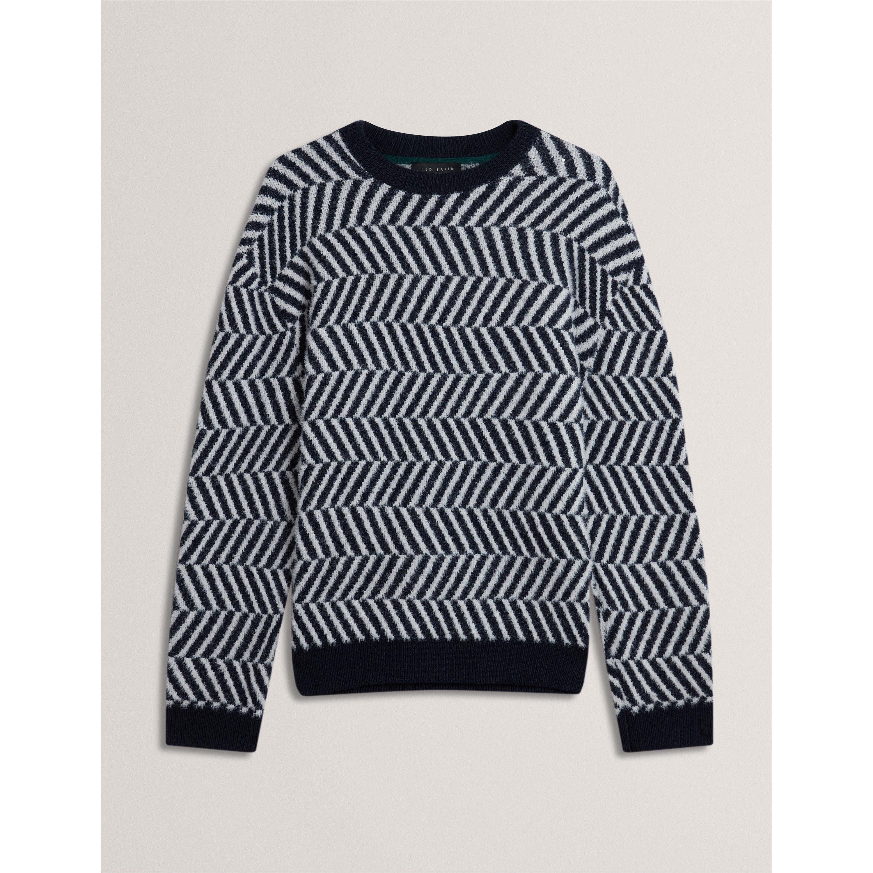 Ted Baker Men's Graphic Knitted Top - Navy - M (3)