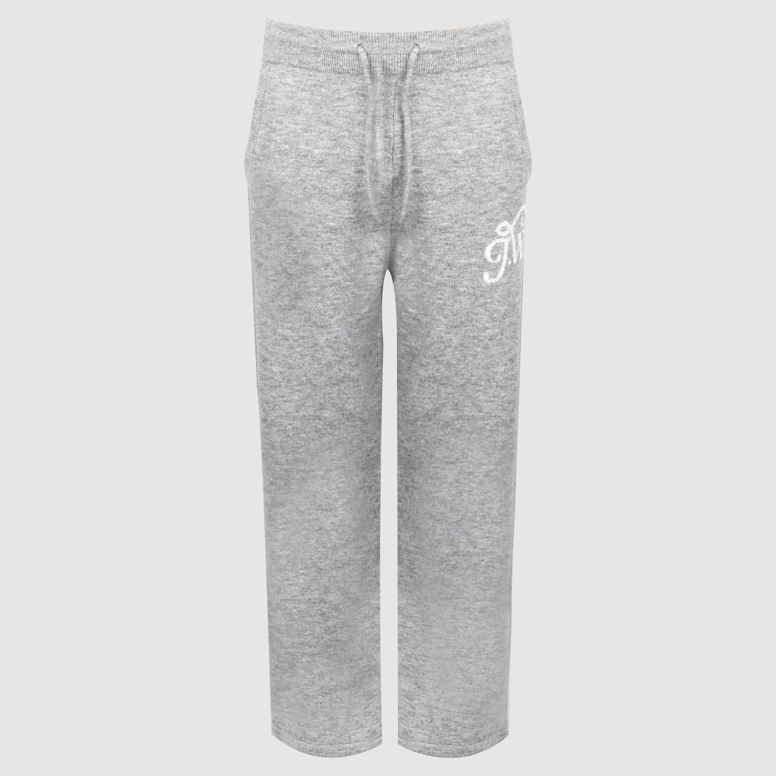 Grey Marl - Jack Wills - Men's Acrylic Oversized Fit Knitted Trousers - 1