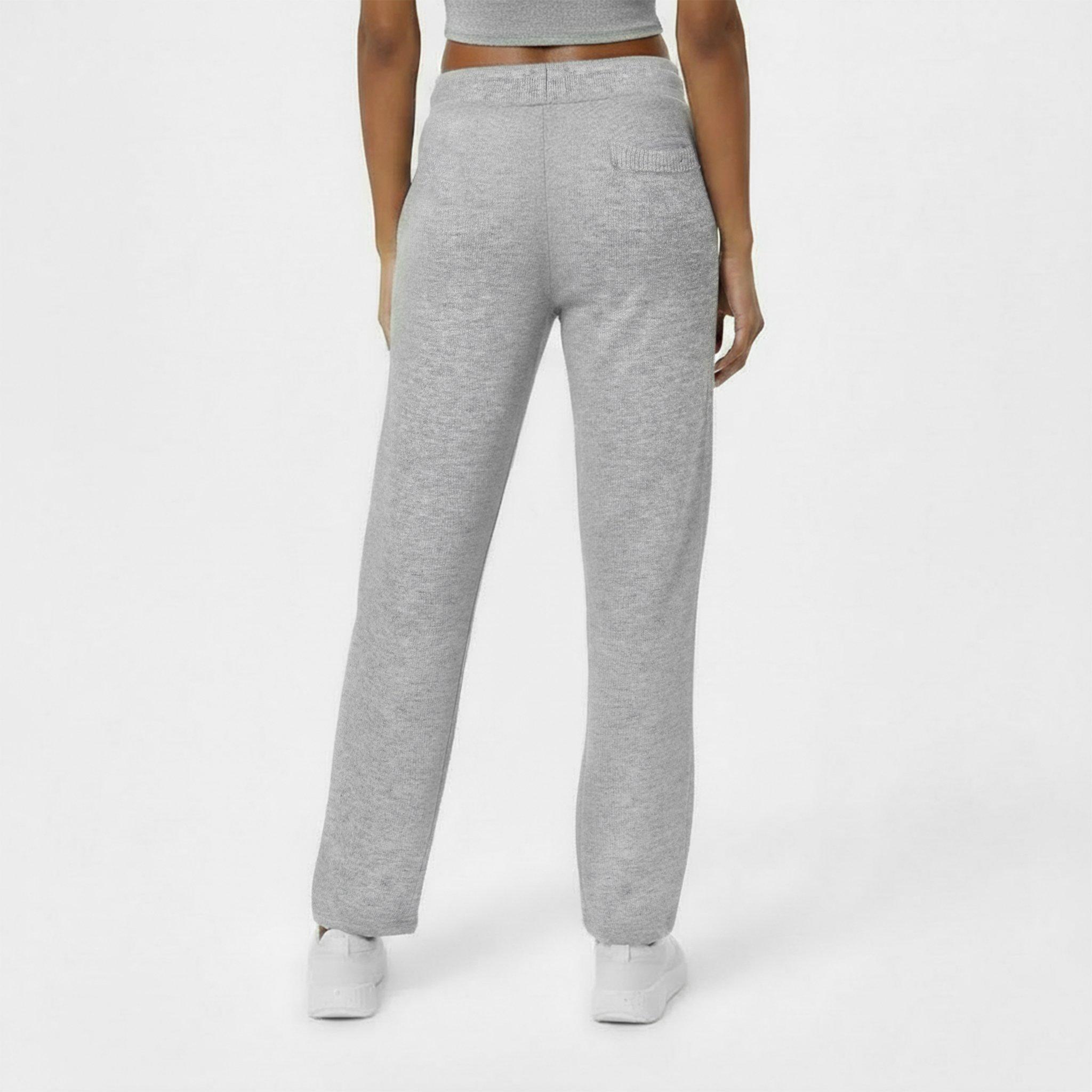 Grey Marl - Jack Wills - Men's Acrylic Oversized Fit Knitted Trousers - 4