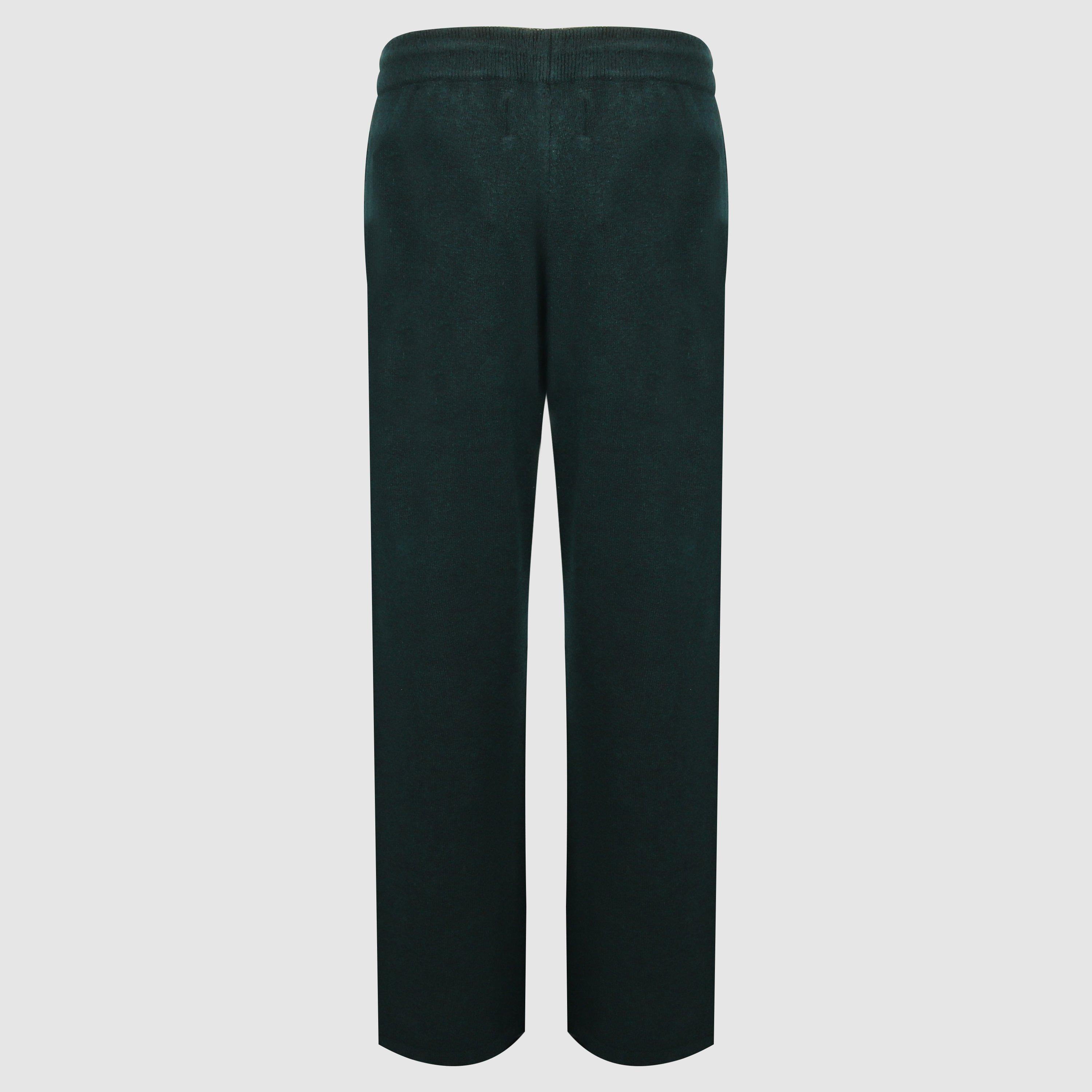 Dark Pine - Jack Wills - Men's Acrylic Oversized Fit Knitted Trousers - 2