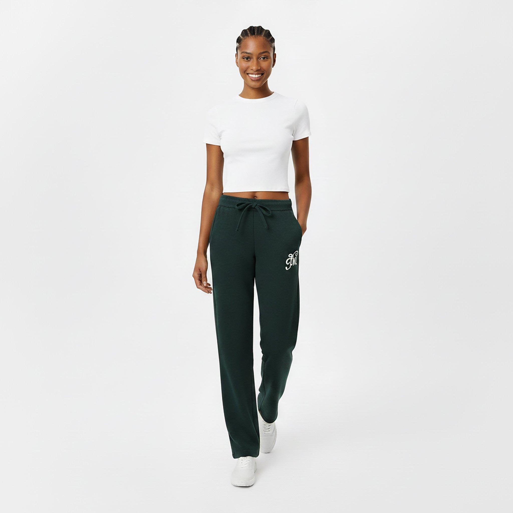 Dark Pine - Jack Wills - Men's Acrylic Oversized Fit Knitted Trousers - 5