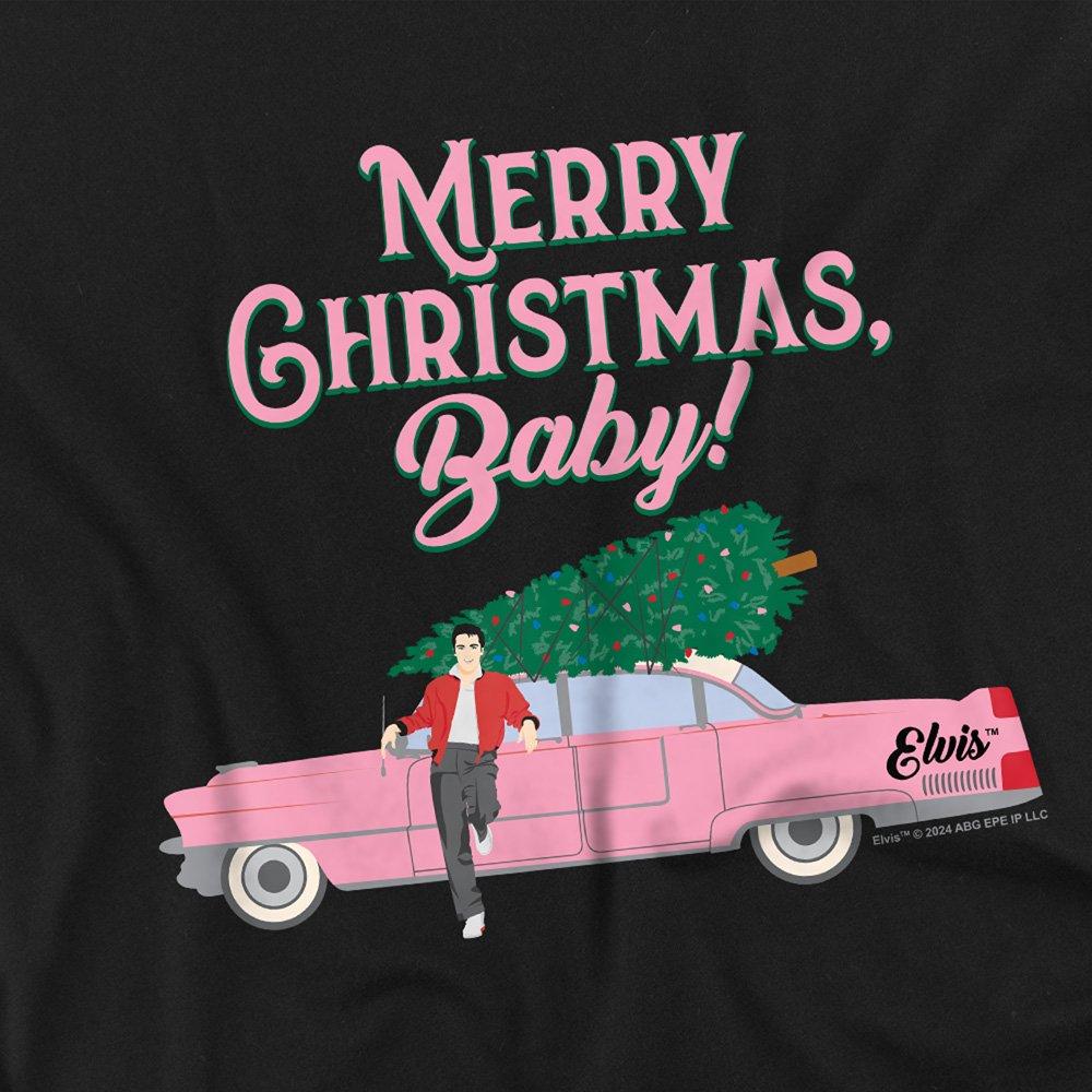 Black - Elvis Presley - Elvis Merry Christmas Baby Kids T-Shirt Black - 2
