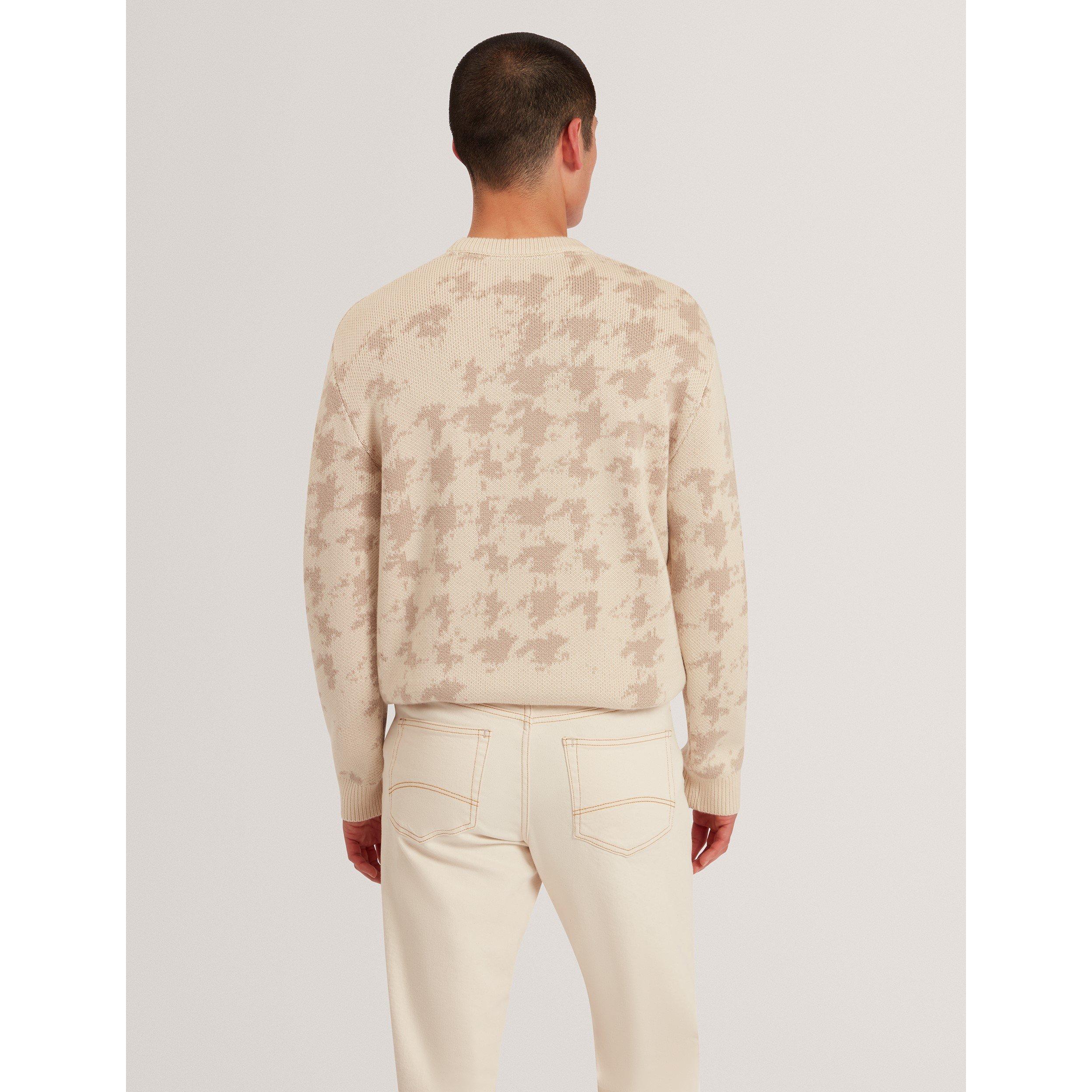 Ecru - Ted Baker - Men's Crew Neck Knitted Top - 3