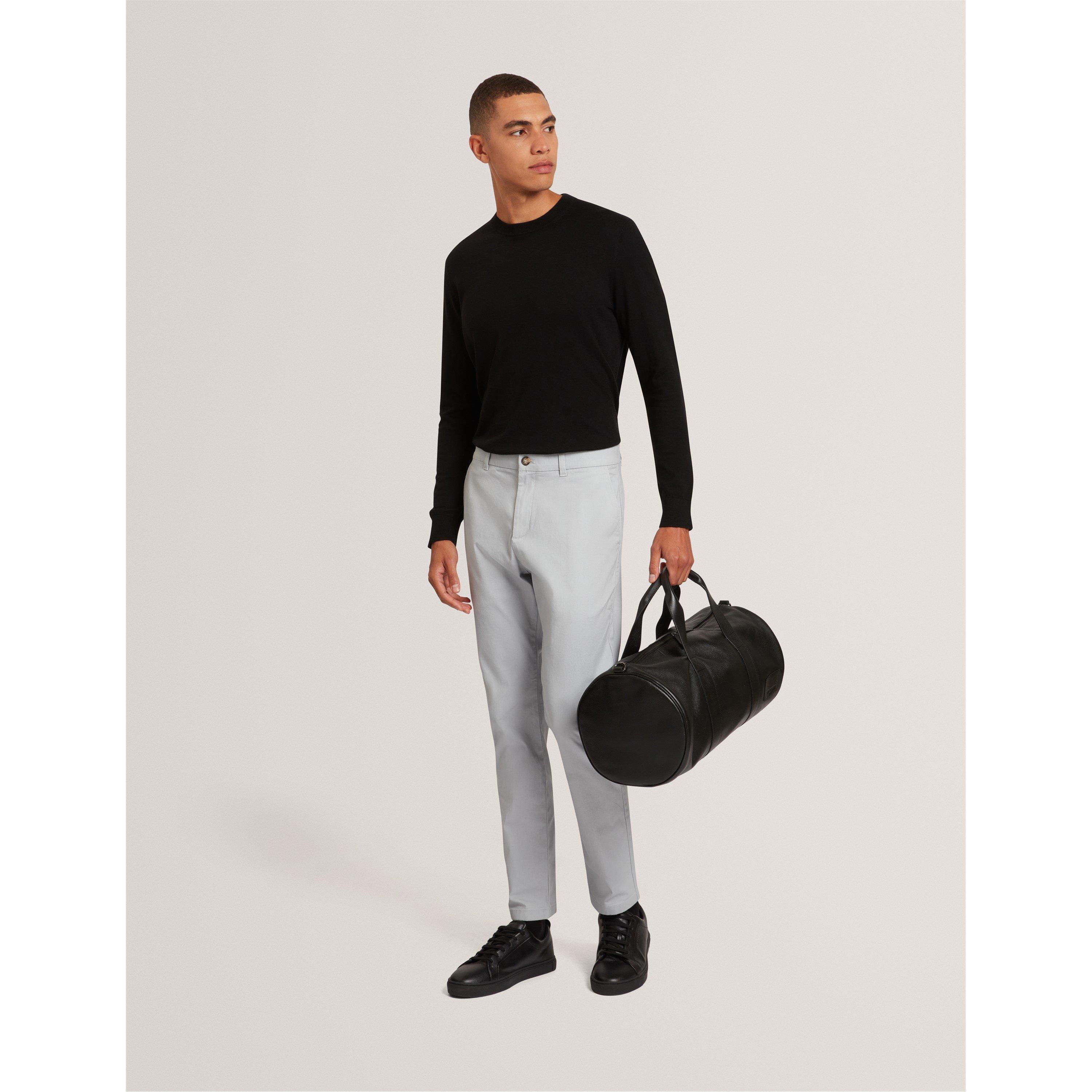 Black - Ted Baker - Mens Merino Blend Crew Neck Jumper - 6