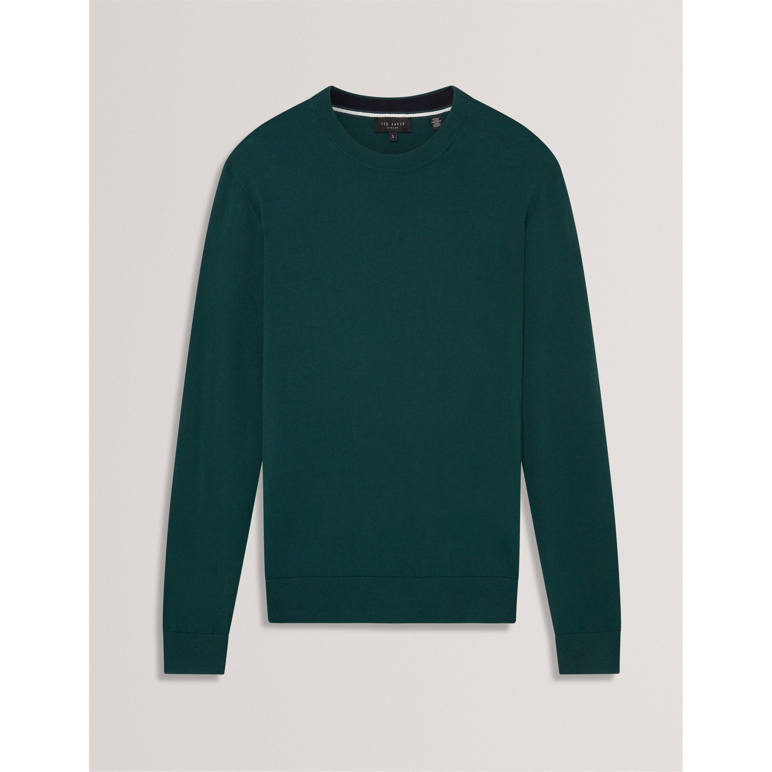 Ted Baker Men's Merino Blend Crew Neck Jumper - Green - XL (5)