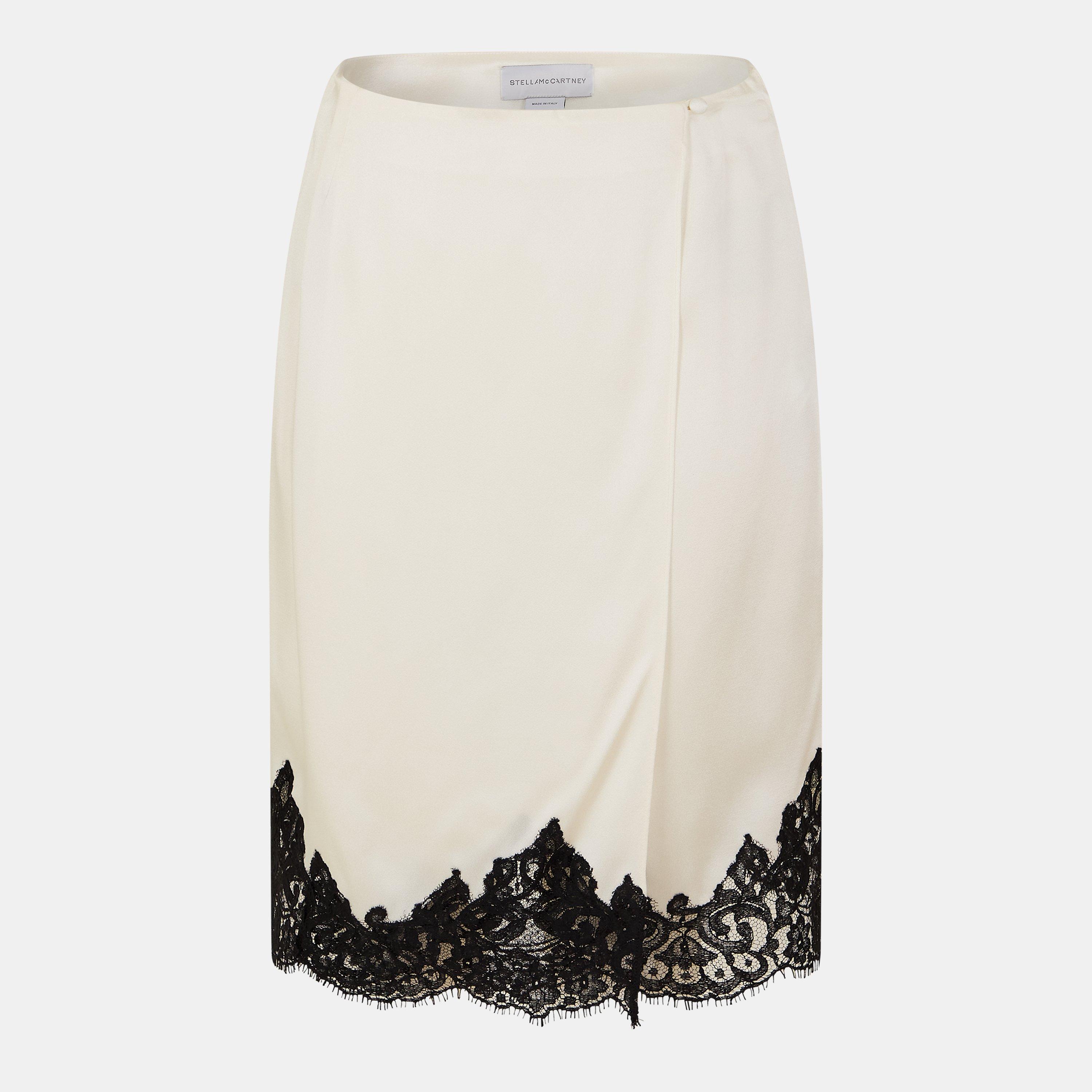 Cream - Stella McCartney - Women's Midi Skirt - 1