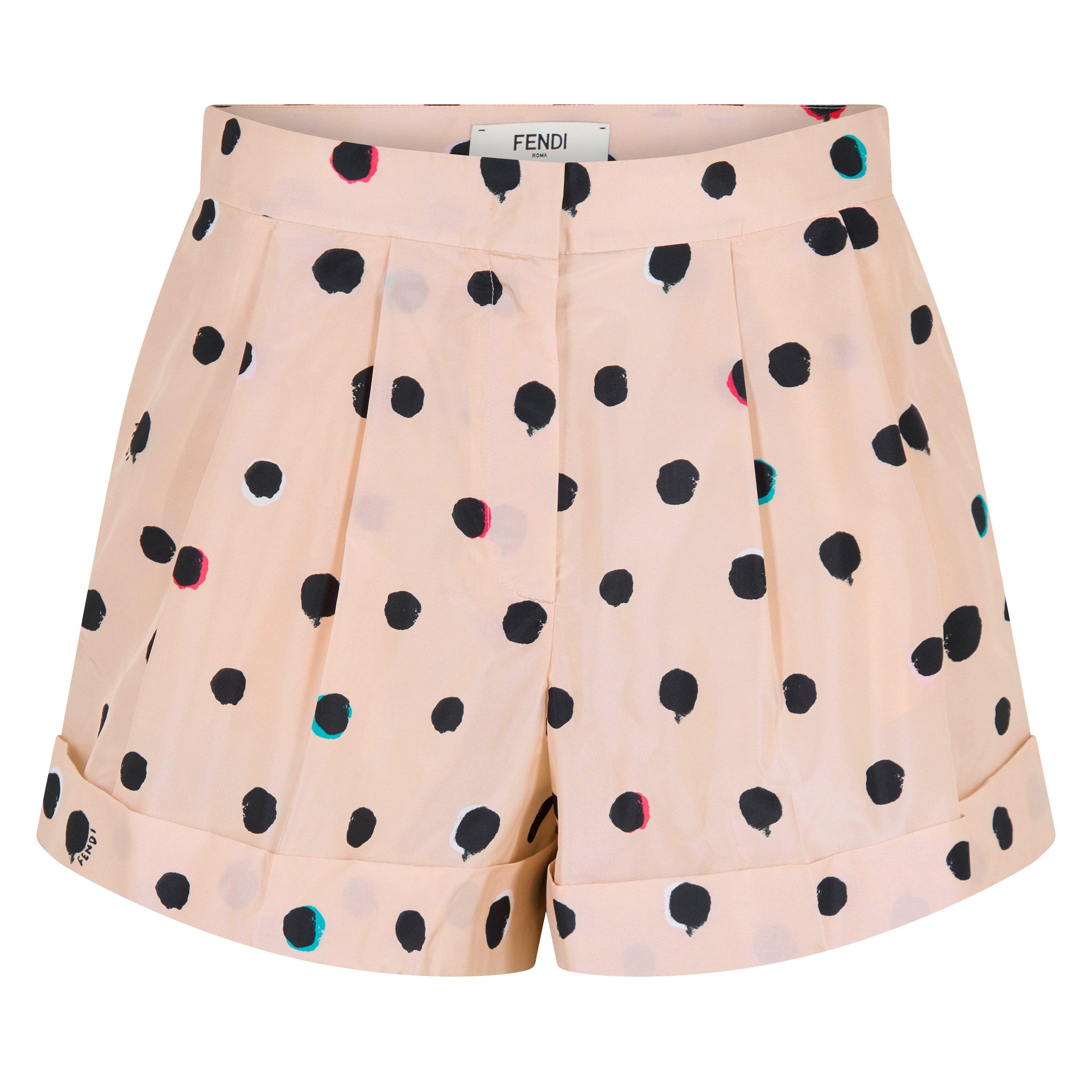Mou 26 - Fendi - Women's Polka Chino Shorts - 1