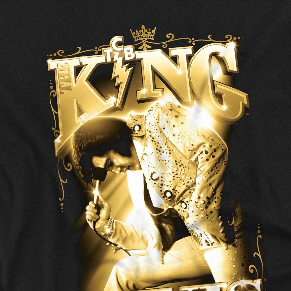 Black - Elvis Presley - Elvis Presley The King Kids T-Shirt Black - 2