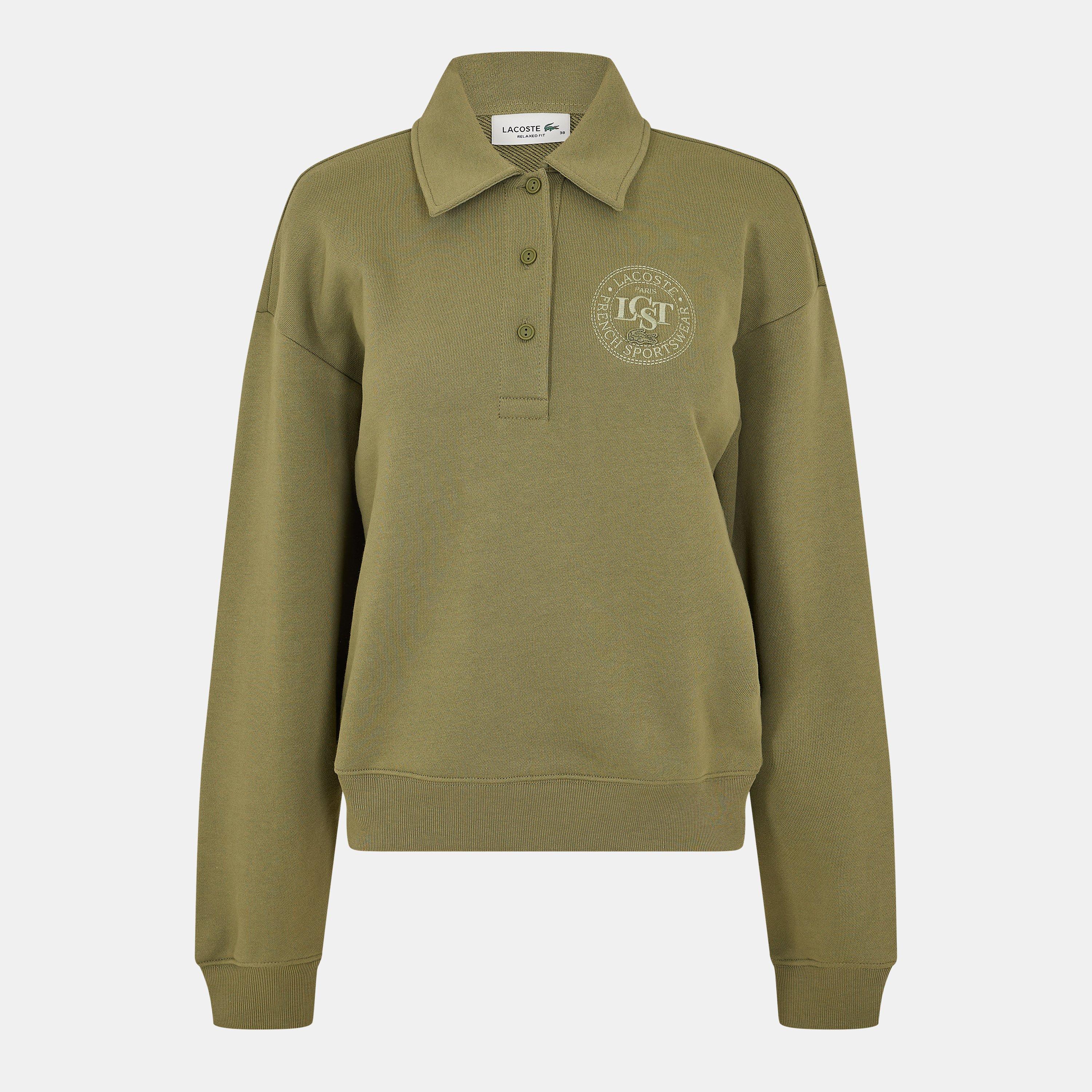Lacoste Women's Crew Neck Jumper - Khaki - 6 (34)
