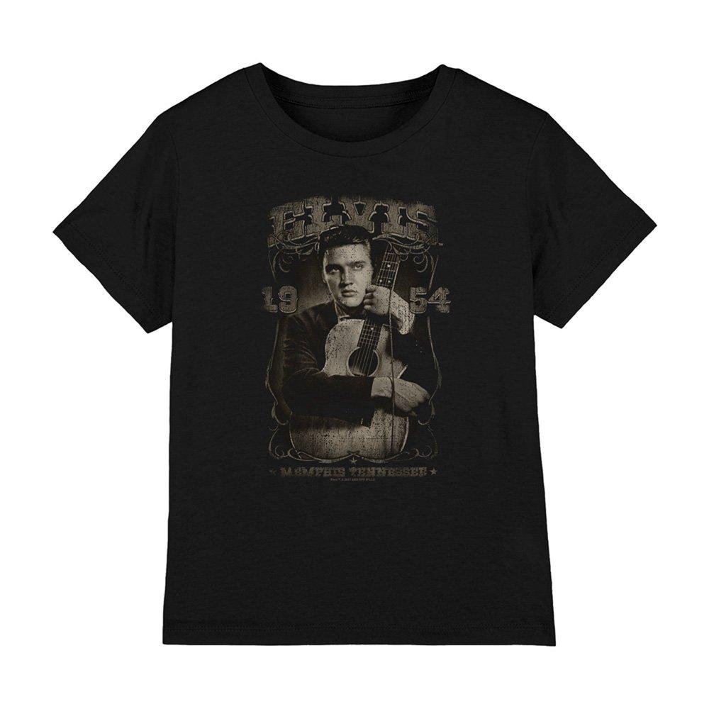 Black - Elvis Presley - Elvis Presley 1954 Kids T-Shirt Black - 1