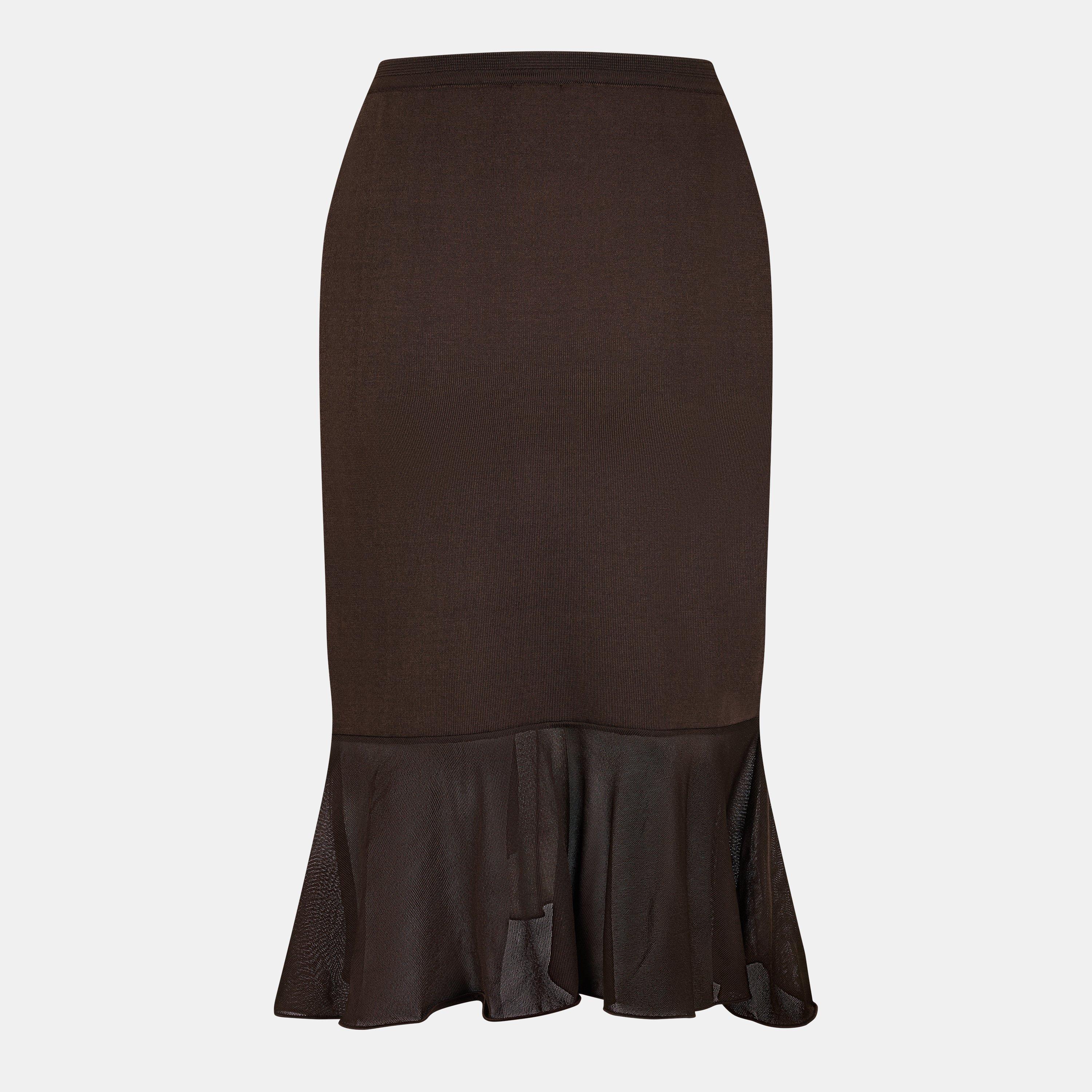 Brown - Tom Ford - Women's Knitted Skirt - 2