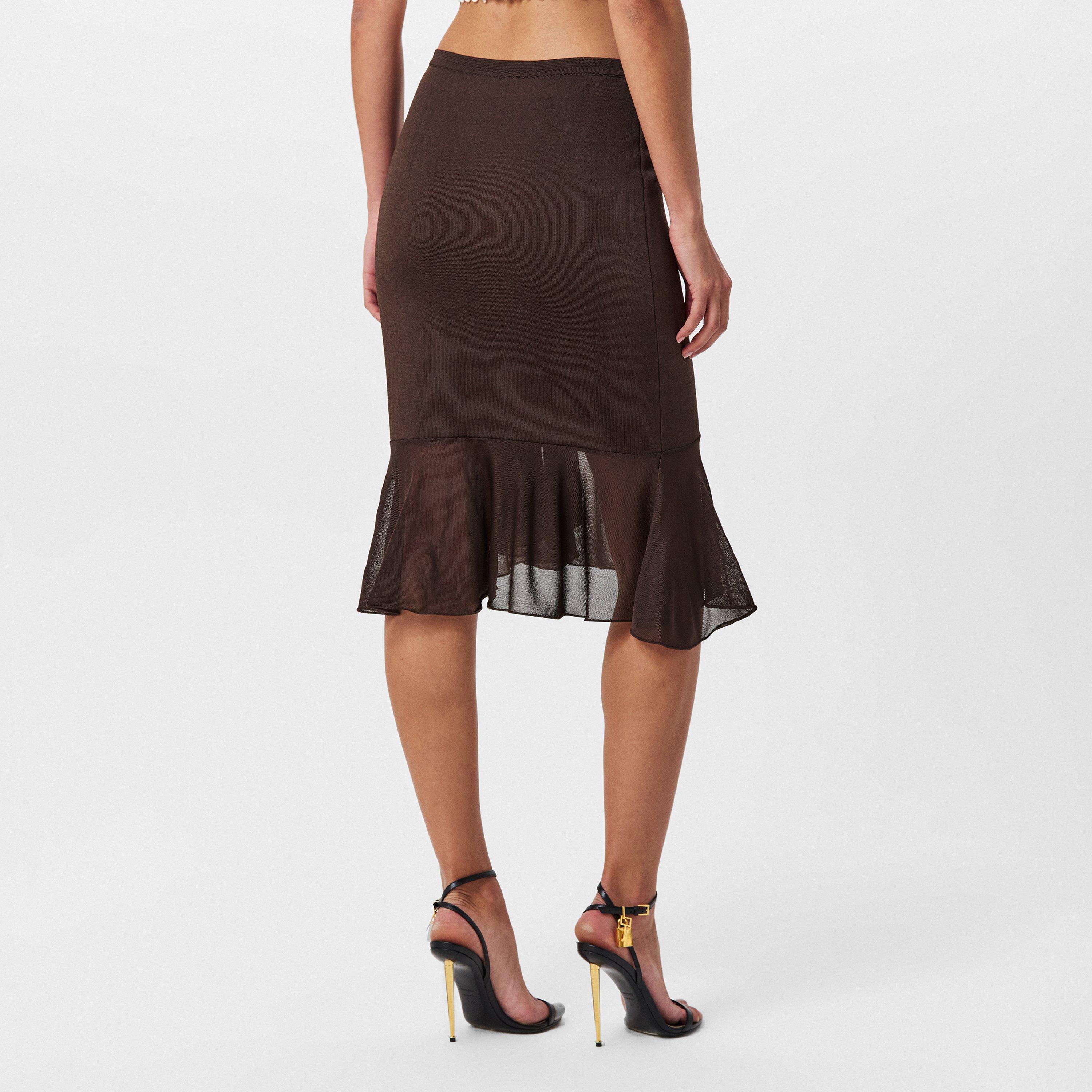 Brown - Tom Ford - Women's Knitted Skirt - 4