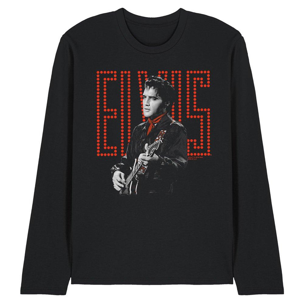 Black - Elvis Presley - Elvis Presley Red Guitarman Long Sleeve T-Shirt B - 1