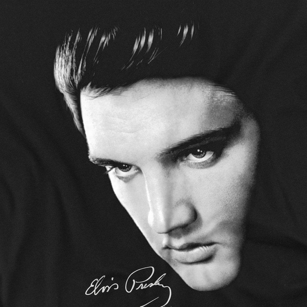 Black - Elvis Presley - Elvis Presley Face Long Sleeve T-Shirt Black - 2