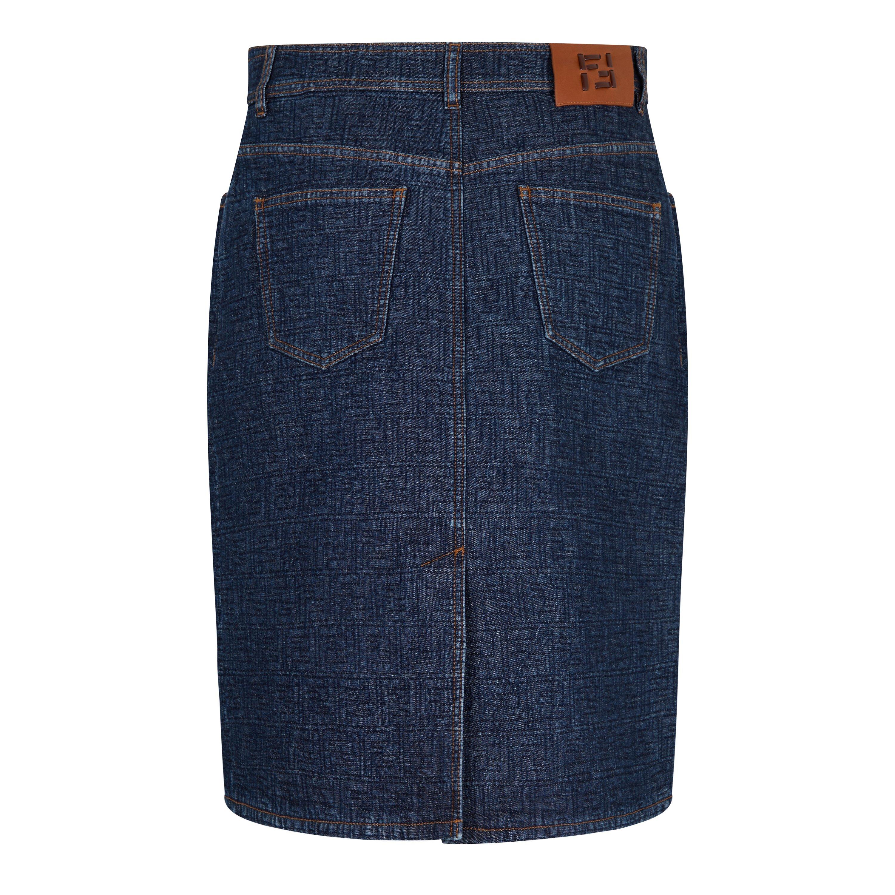 Blueberry 26 - Fendi - Women's FF Denim Skirt - 2