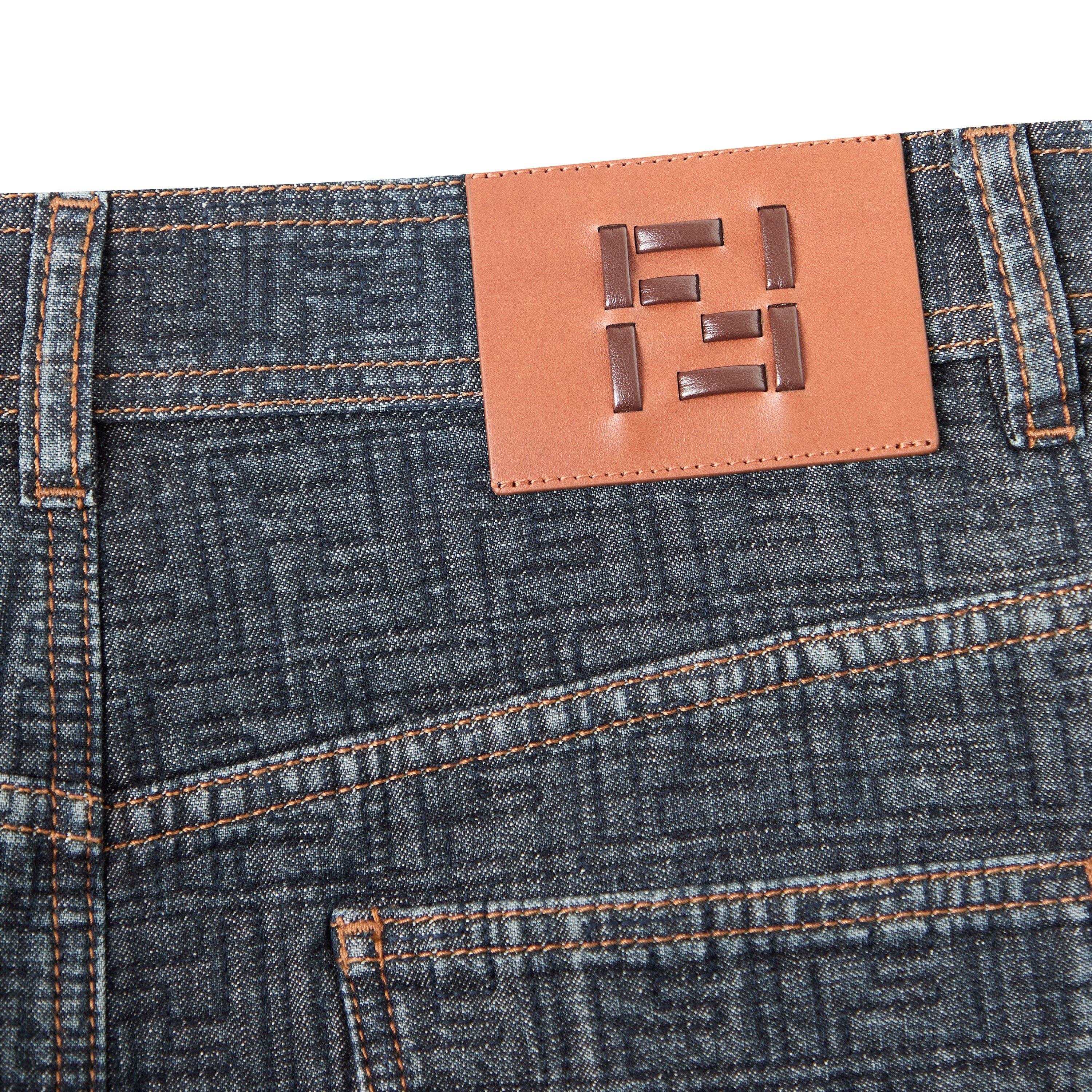 Blueberry 26 - Fendi - Women's FF Denim Skirt - 5