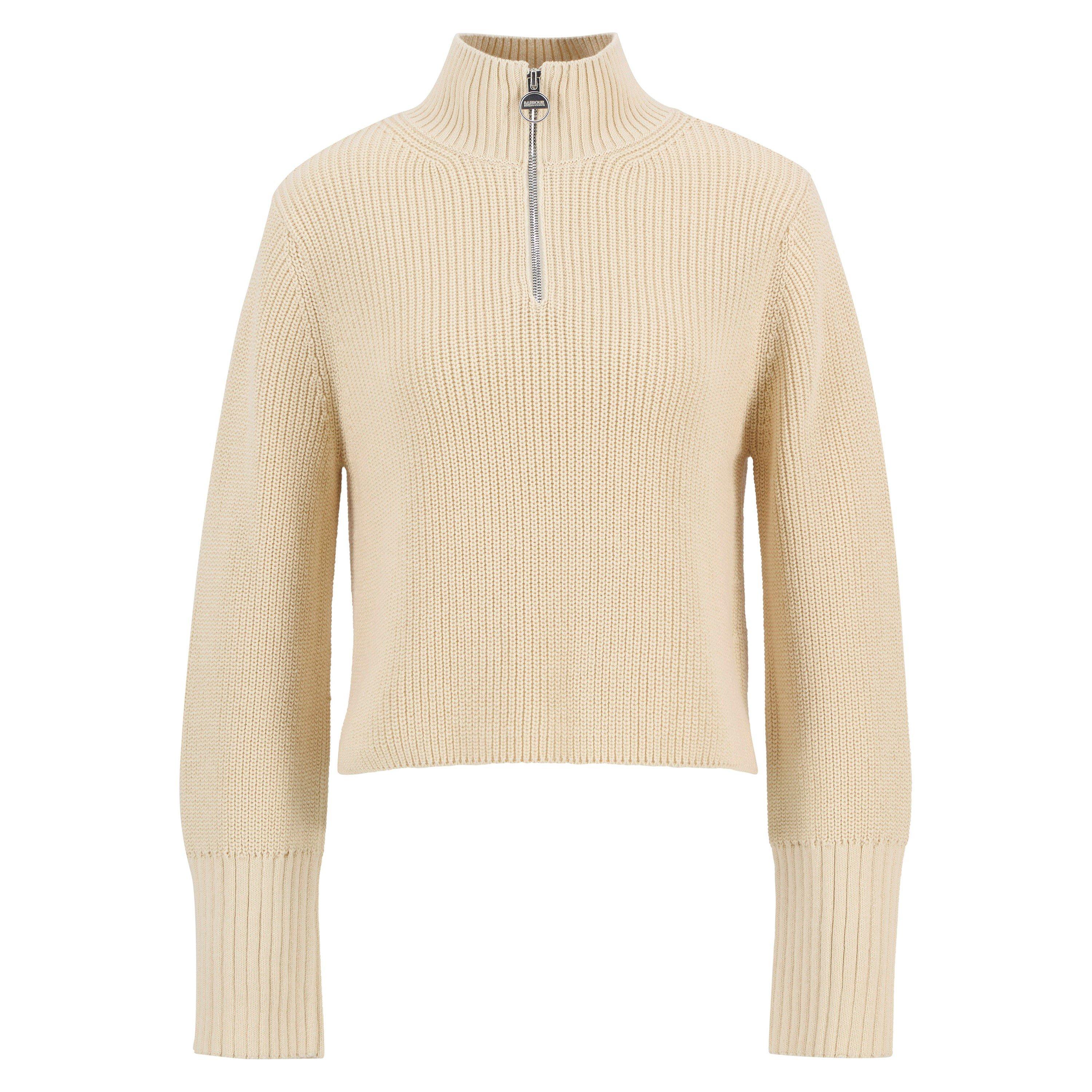 Barbour International Womens Kennedy Jumper - Bone White - Size 8 (XS)
