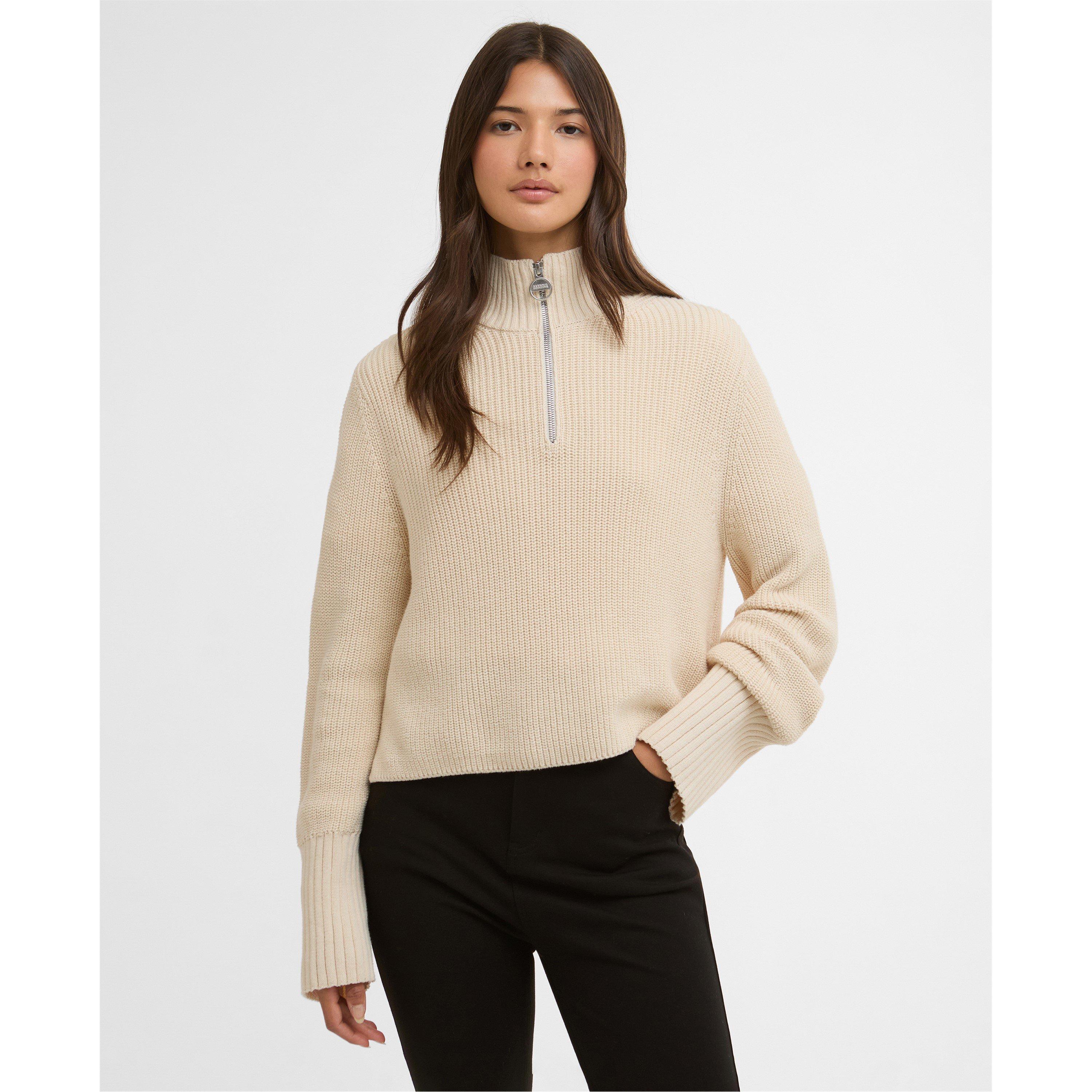 Bone White - Barbour International - Womens Kennedy Jumper - 2