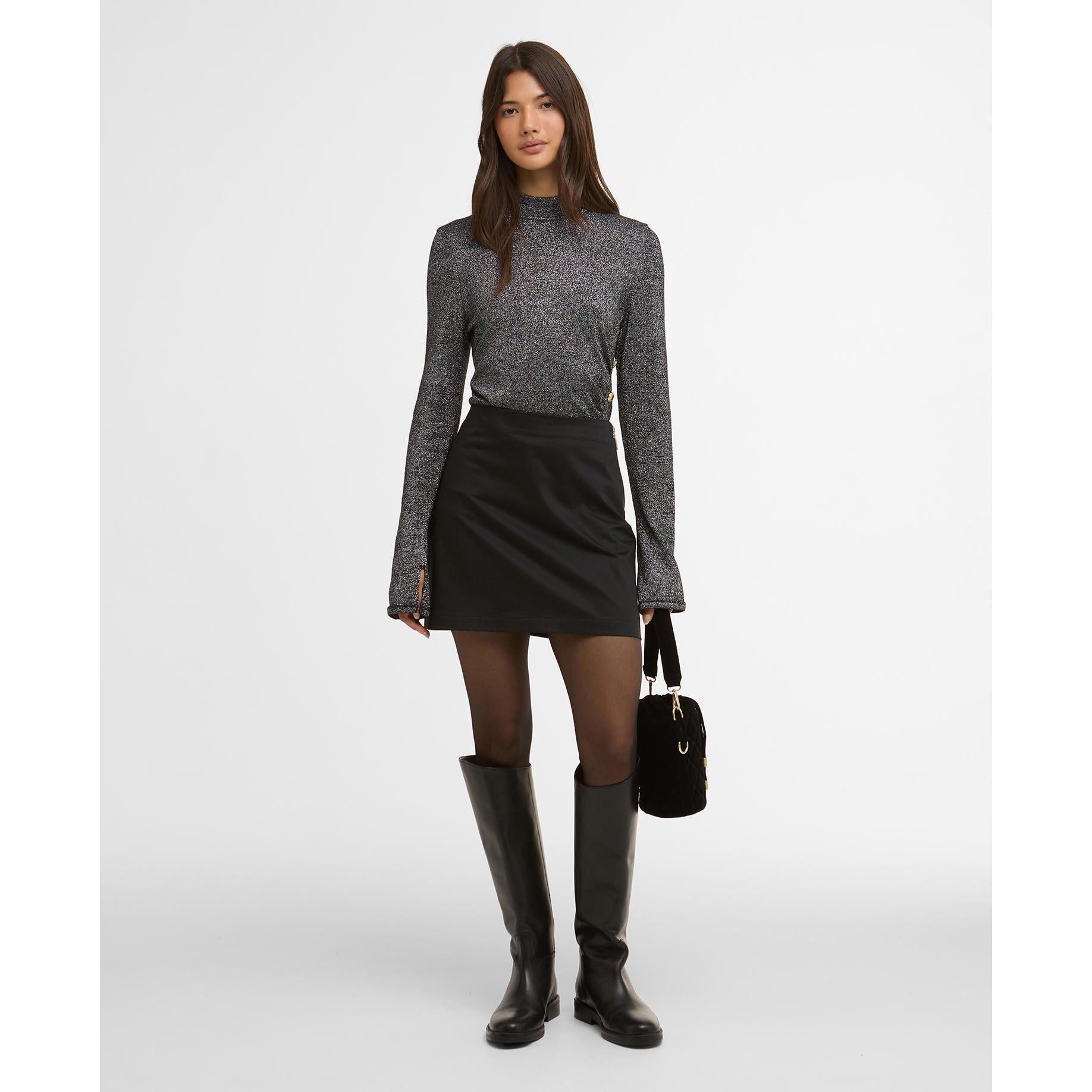 Black - Barbour International - Womens Katya Mini Skirt - 2