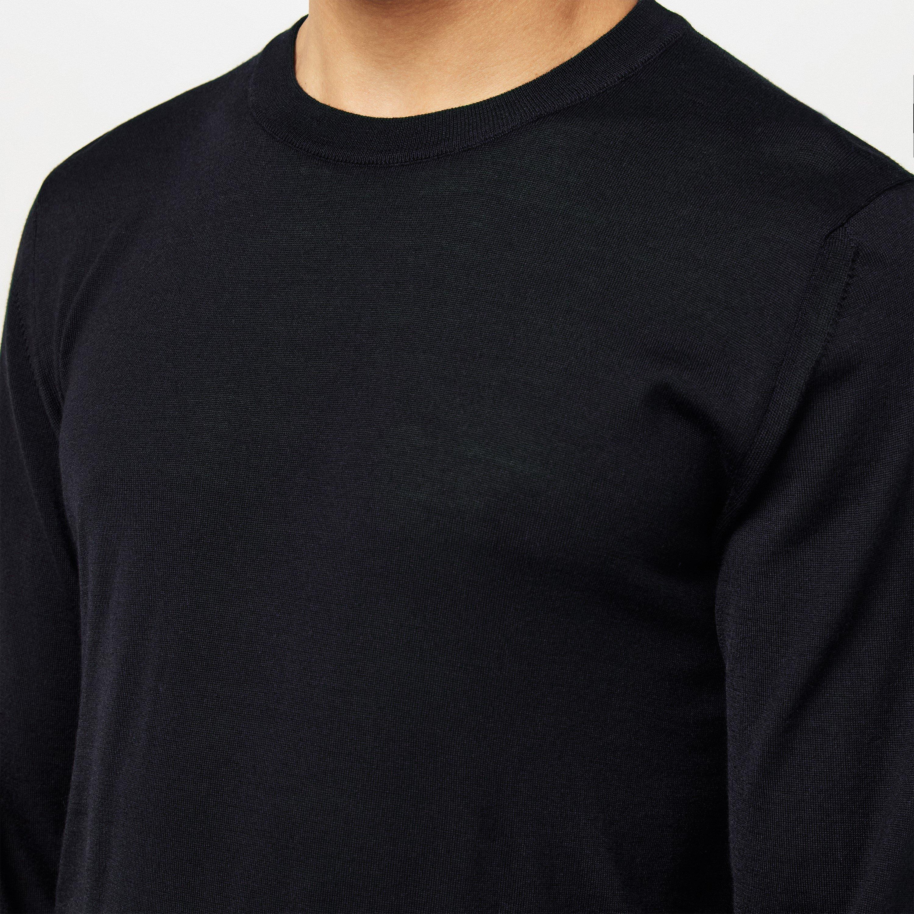 Black - Brioni - Men's Crew Neck Jumper - 5