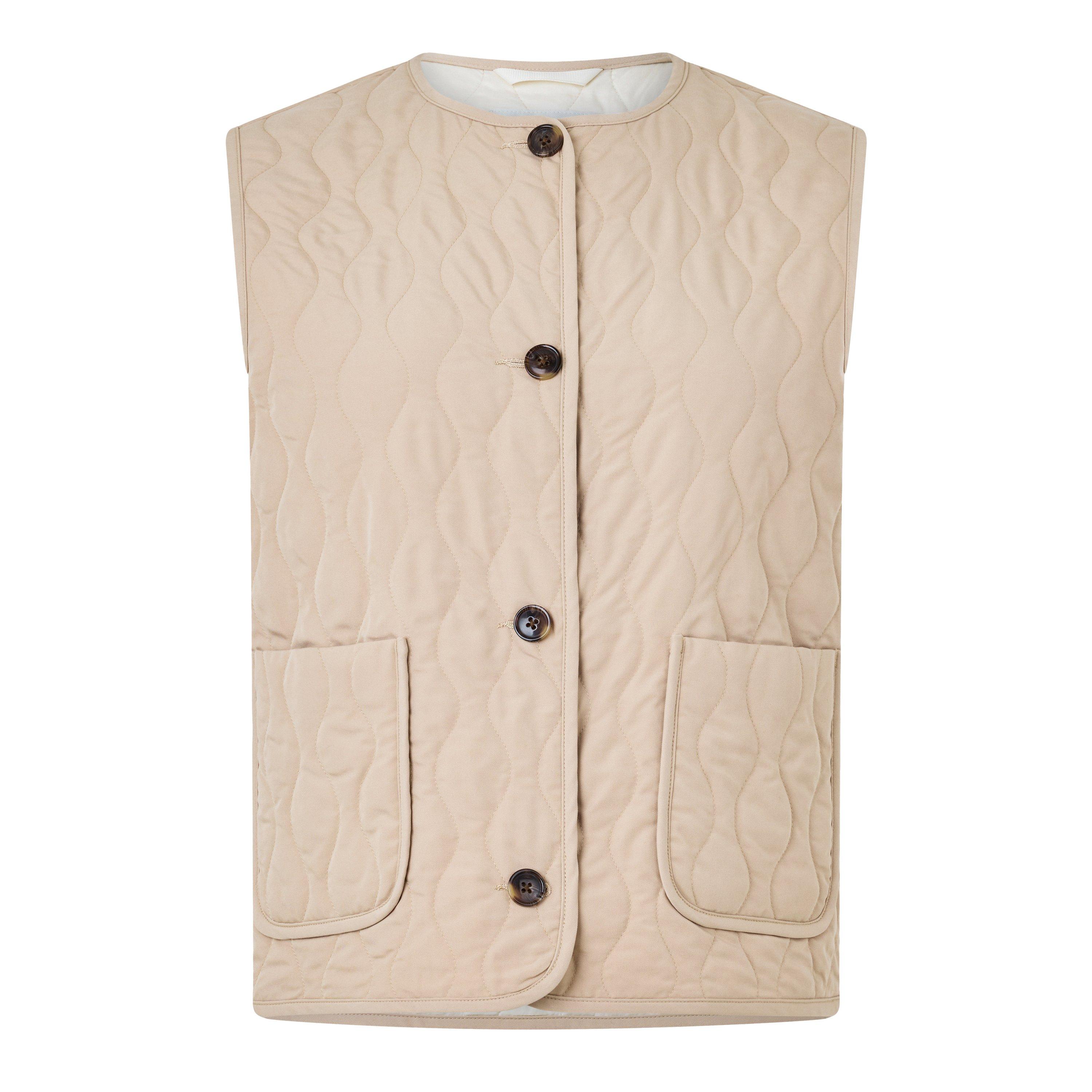 Light Taupe - Varley - Women's Karla Lightweight Insulation Tailored Fit Gilet - 1