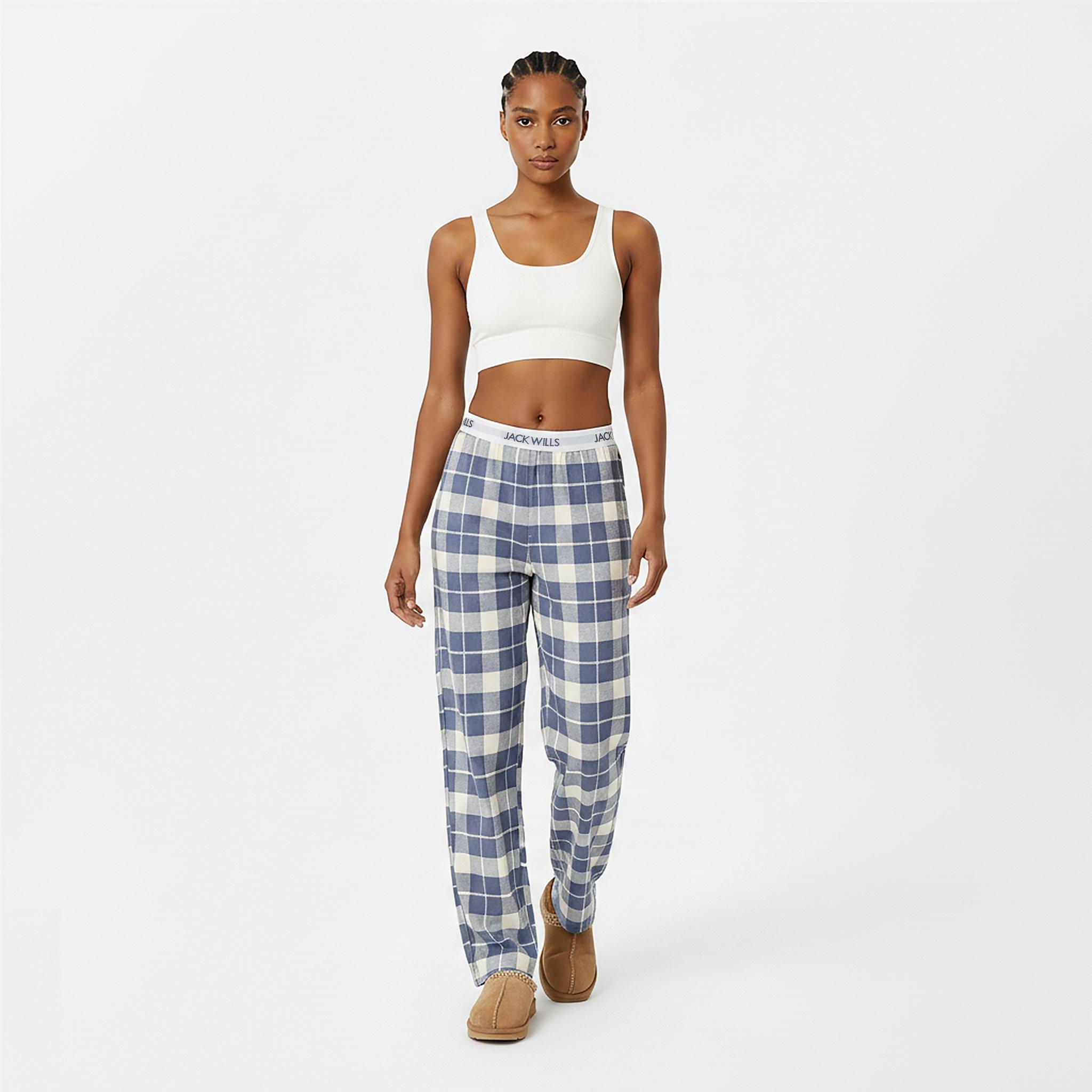 Folkstone Check - Jack Wills - Women's Flannel Pyjama Trousers - 5