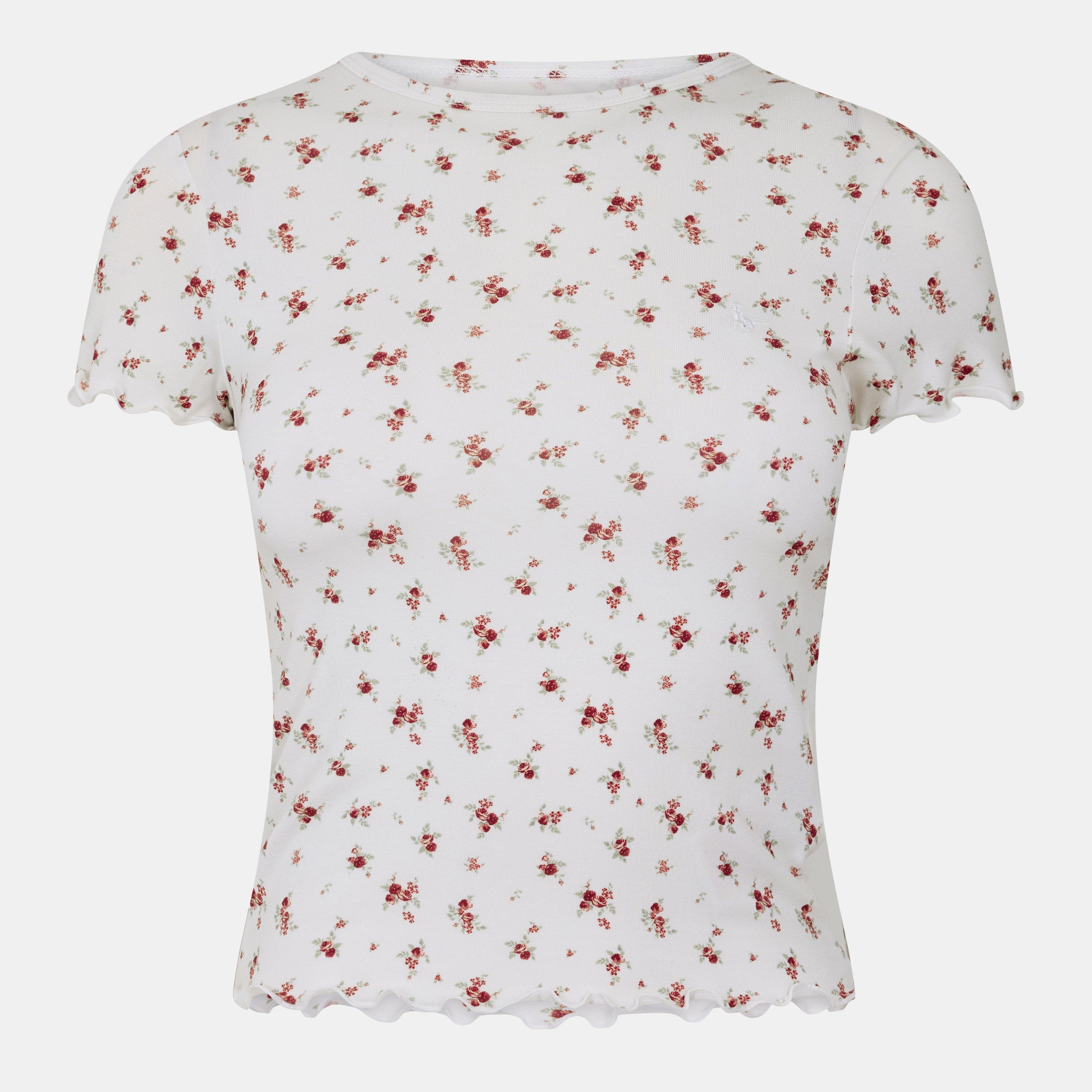 Jack Wills Women's Printed Set Pyjama Shorts - White/Print - 8 (XS)