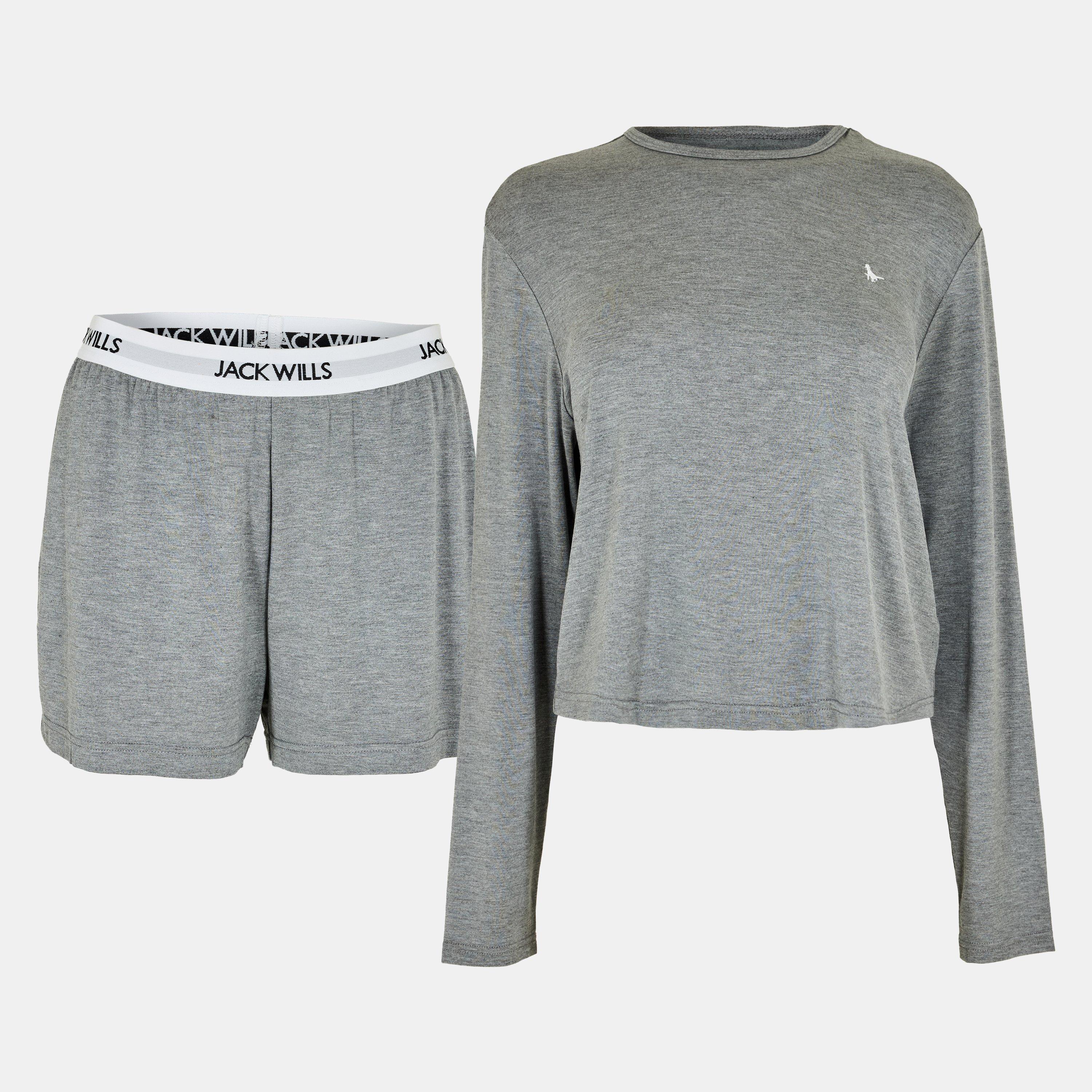 Jack Wills Women's Pyjama Shorts - Grey Marl - 8 (XS)