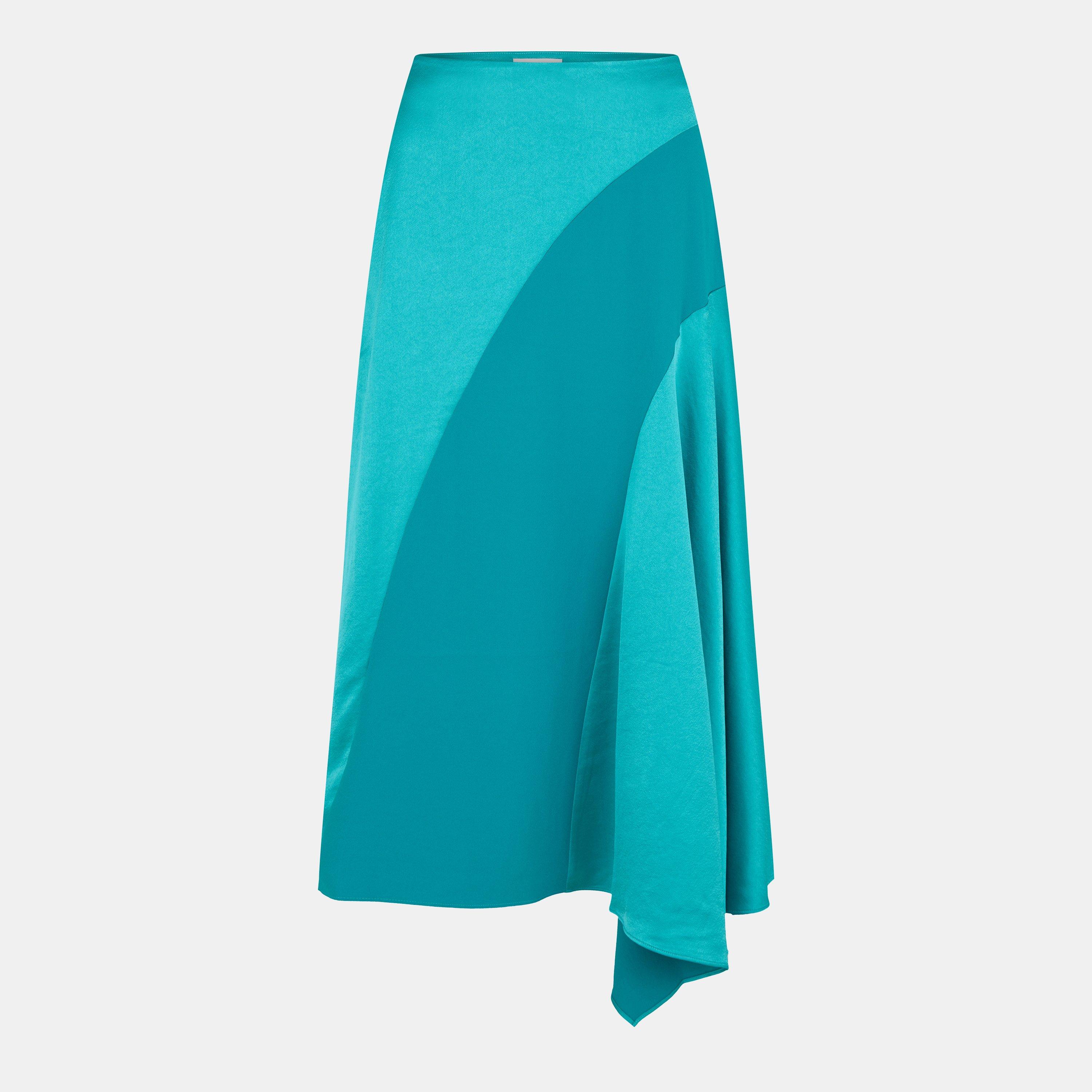 Helder-Groen - Ted Baker - Flowy Satin Skirt - 1