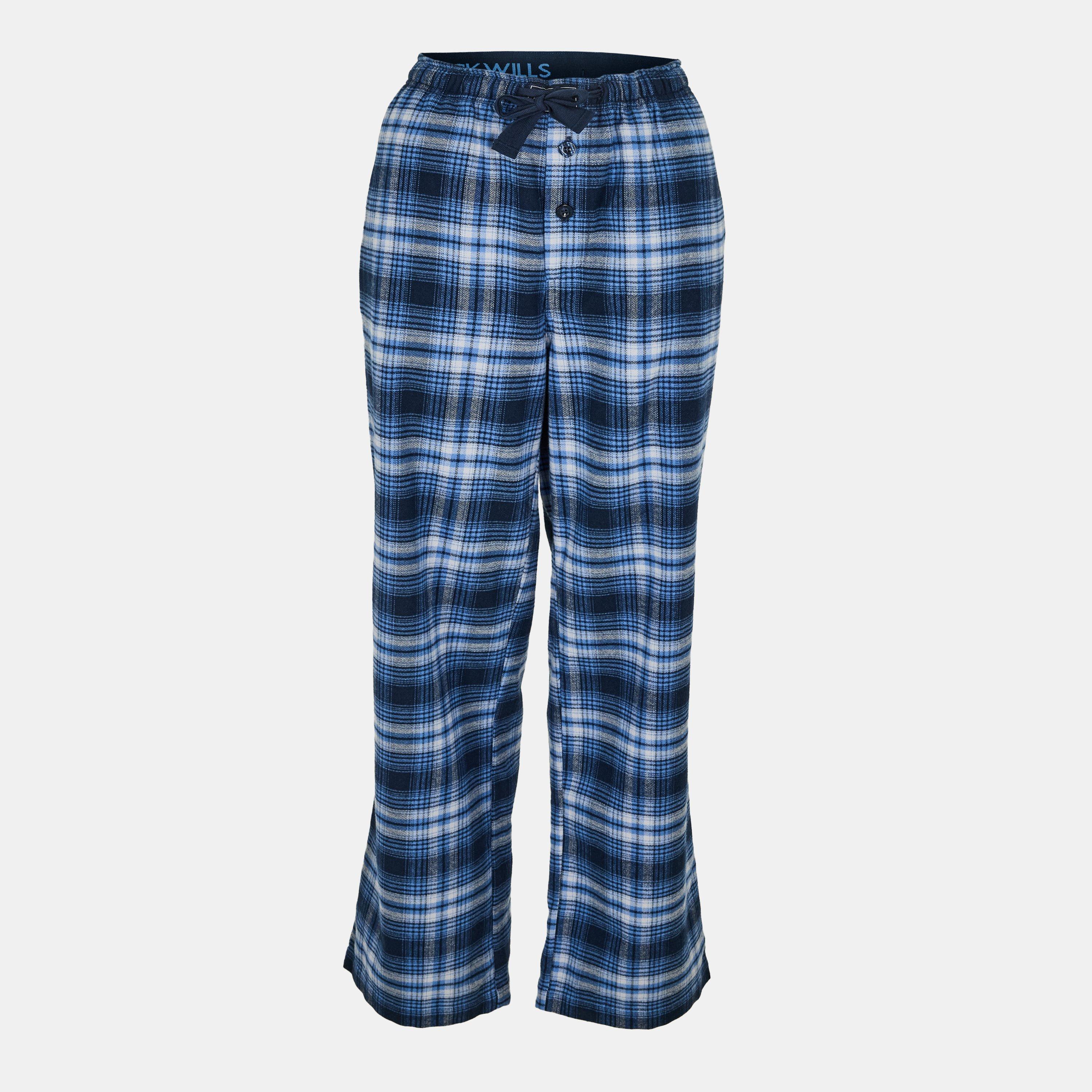 Jack Wills Men's Jw Flannel Check Pyjama Trousers - Midnight Navy - XL