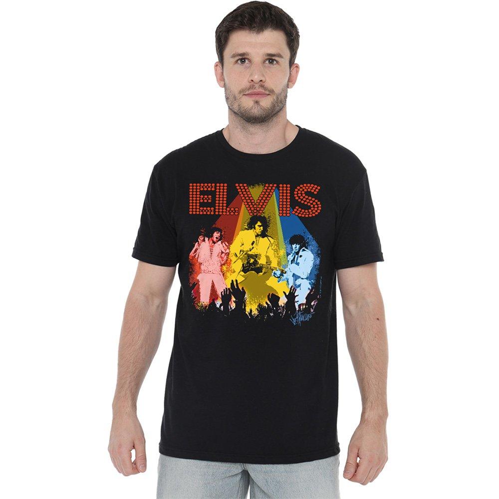 Black - Elvis Presley - Elvis Presley Vegas Remembered T-Shirt Black - 1