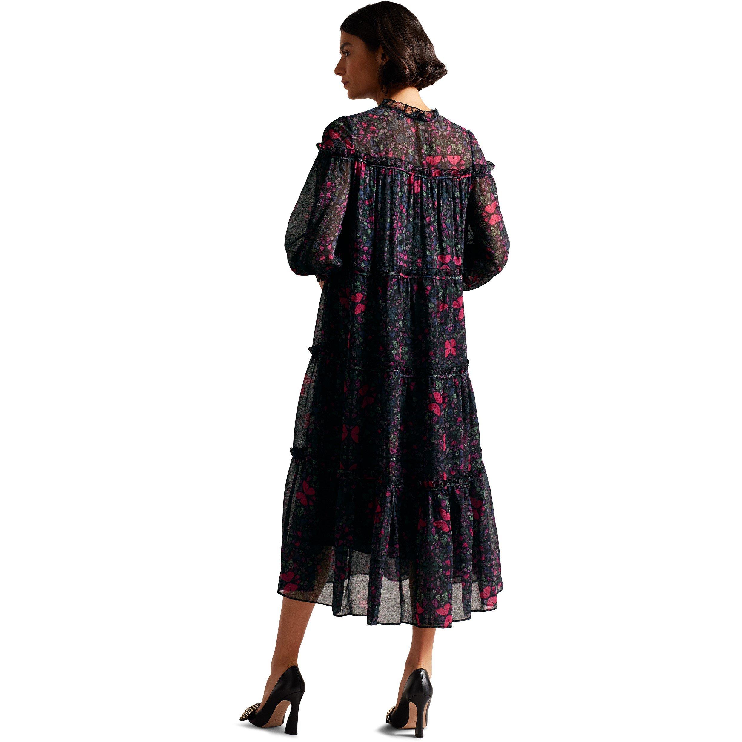 Preto - Ted Baker - Ellyah Ruffle Midi Dress - 3