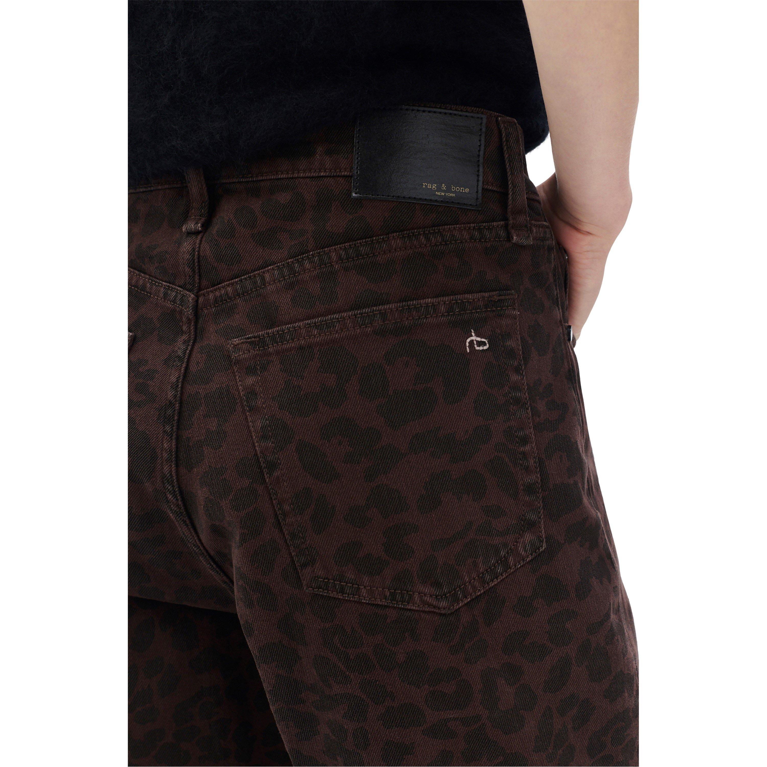 leopard - Rag and Bone - Women's R B Shea Wide Leg Jeans - 3