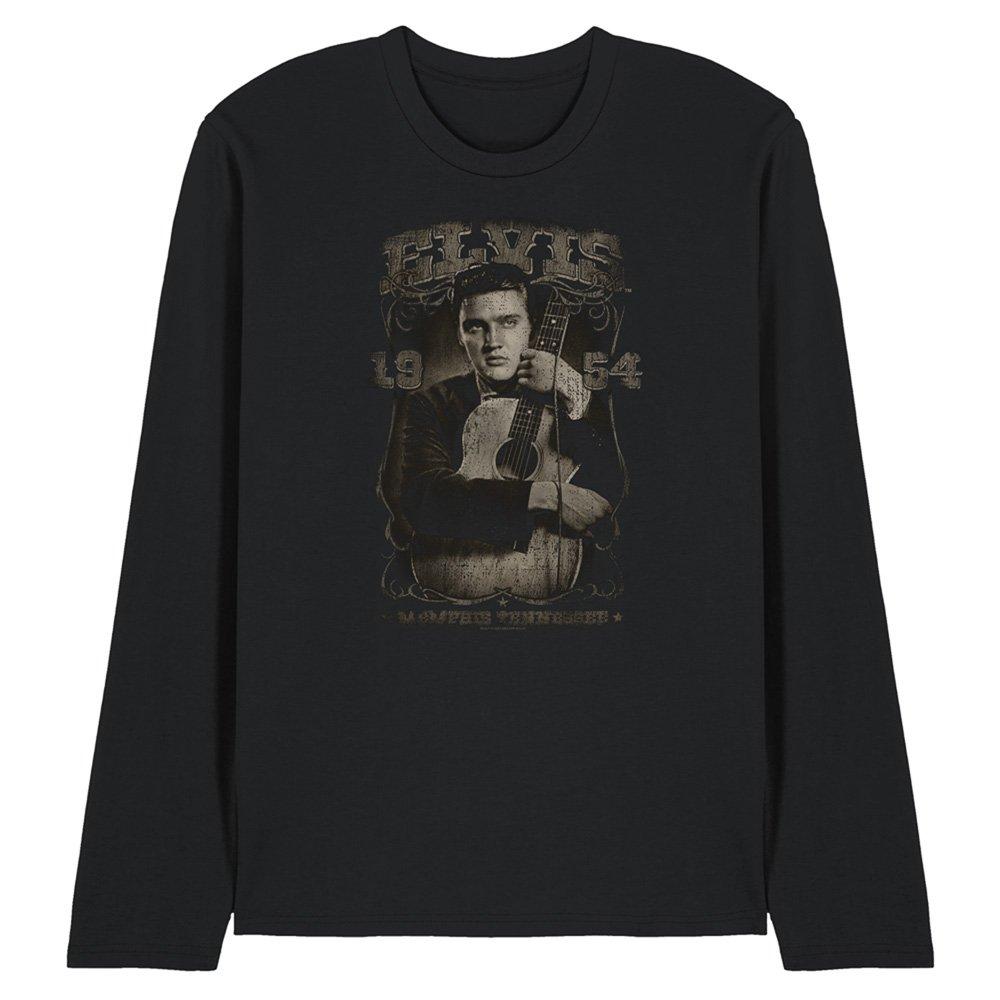 Black - Elvis Presley - Elvis Presley 1954 Long Sleeve T-Shirt Black - 1