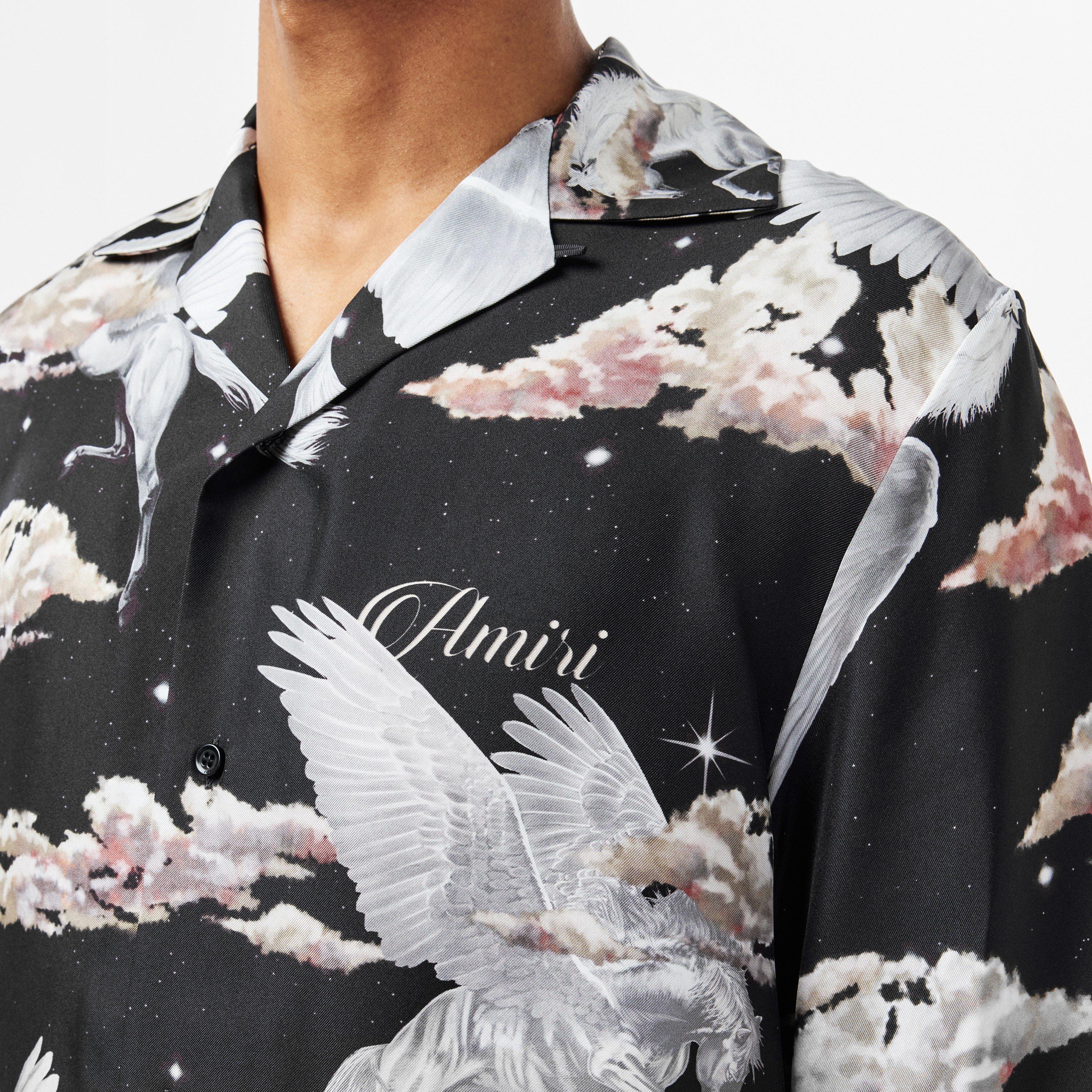 Black - Amiri - Pegasus Short-Sleeve Bowling Shirt - 5