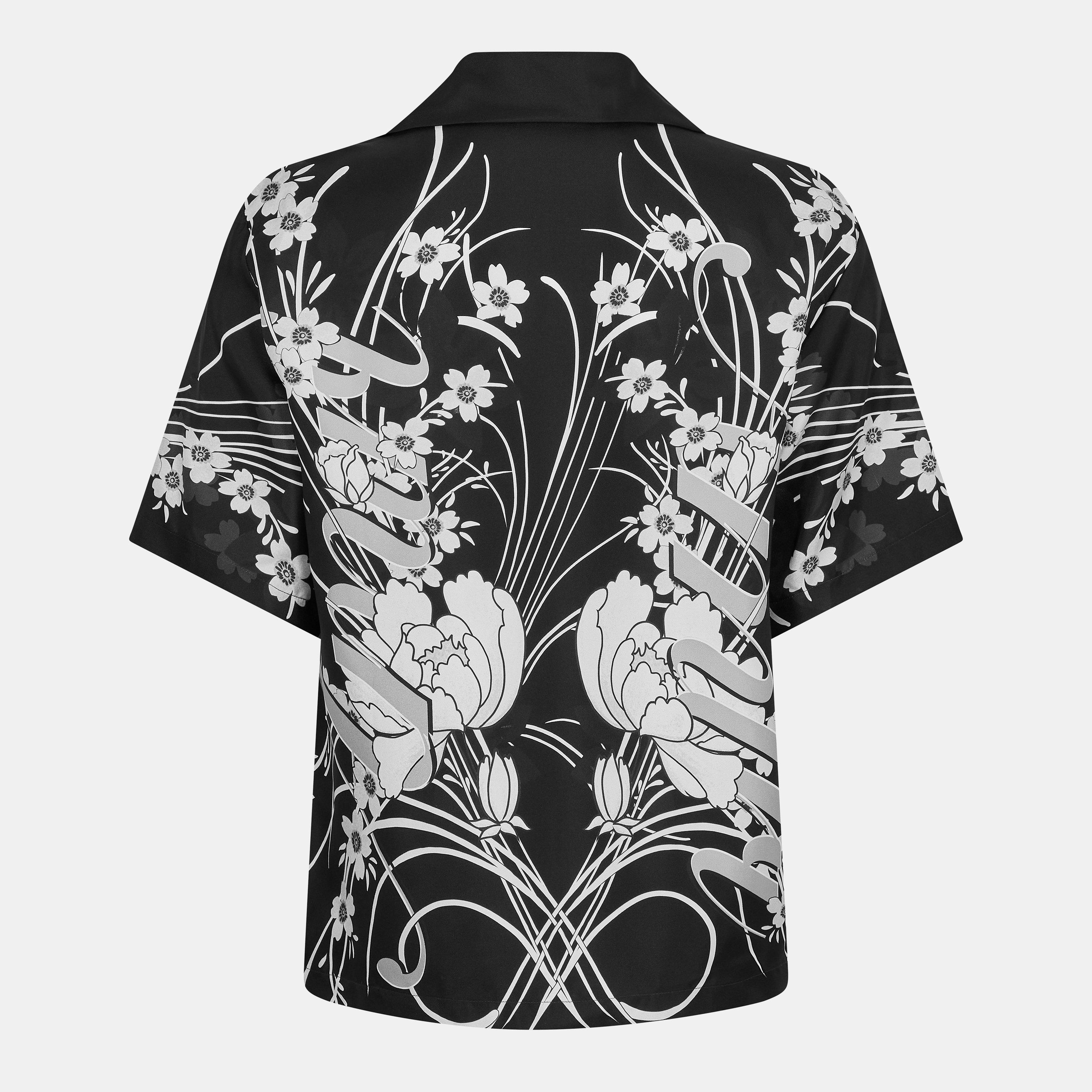 Black - Amiri - Floral Short-Sleeve Bowling Shirt - 2