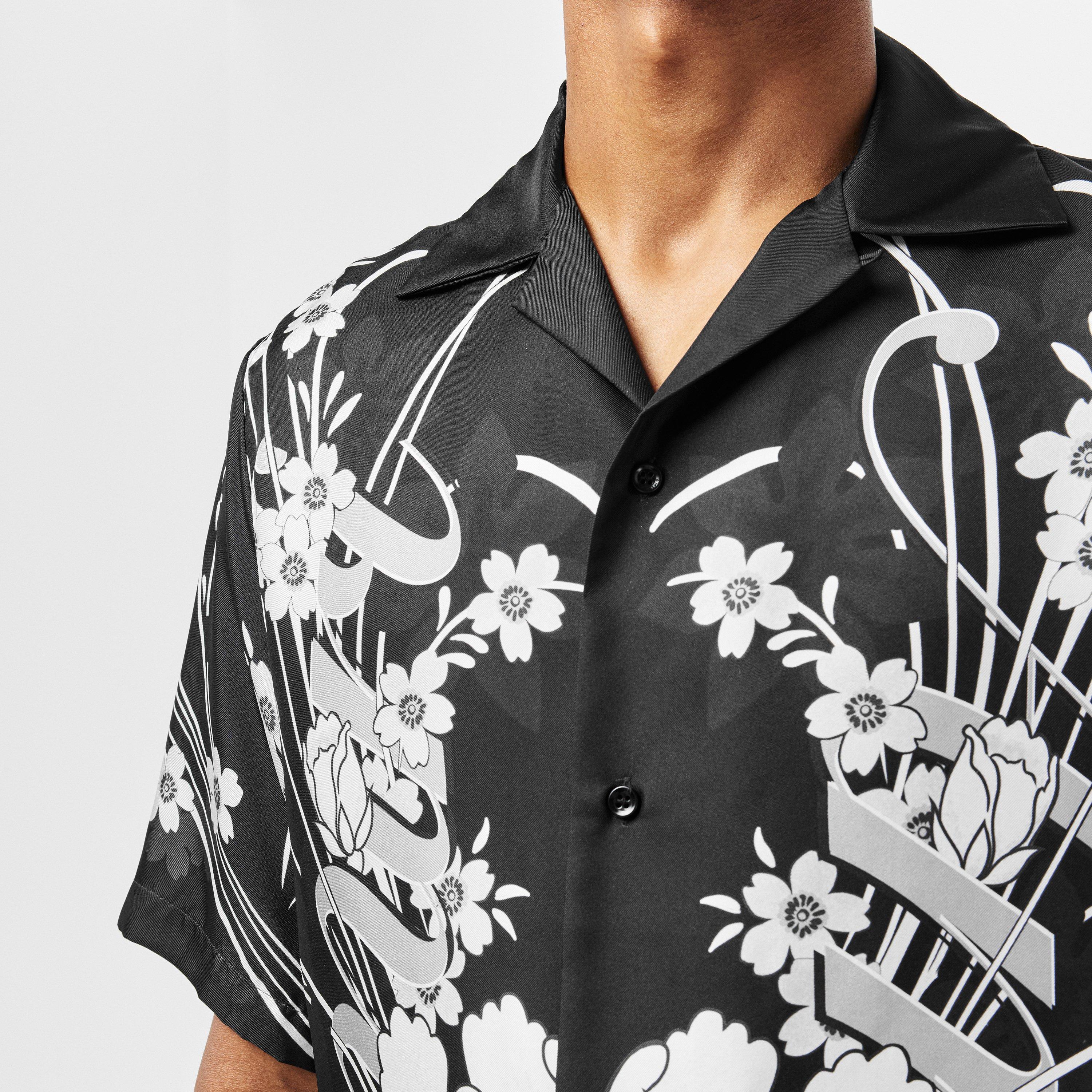 Black - Amiri - Floral Short-Sleeve Bowling Shirt - 5