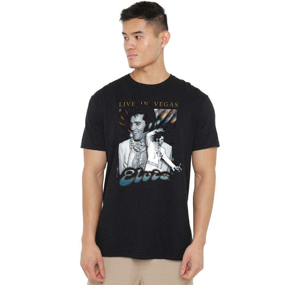 Black - Elvis Presley - Live In Vegas T-Shirt Black - 1