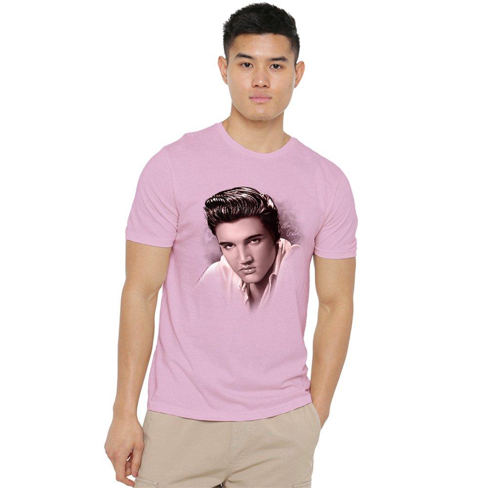 Pink - Elvis Presley - Elvis Presley The Stare T-Shirt Pink - 1