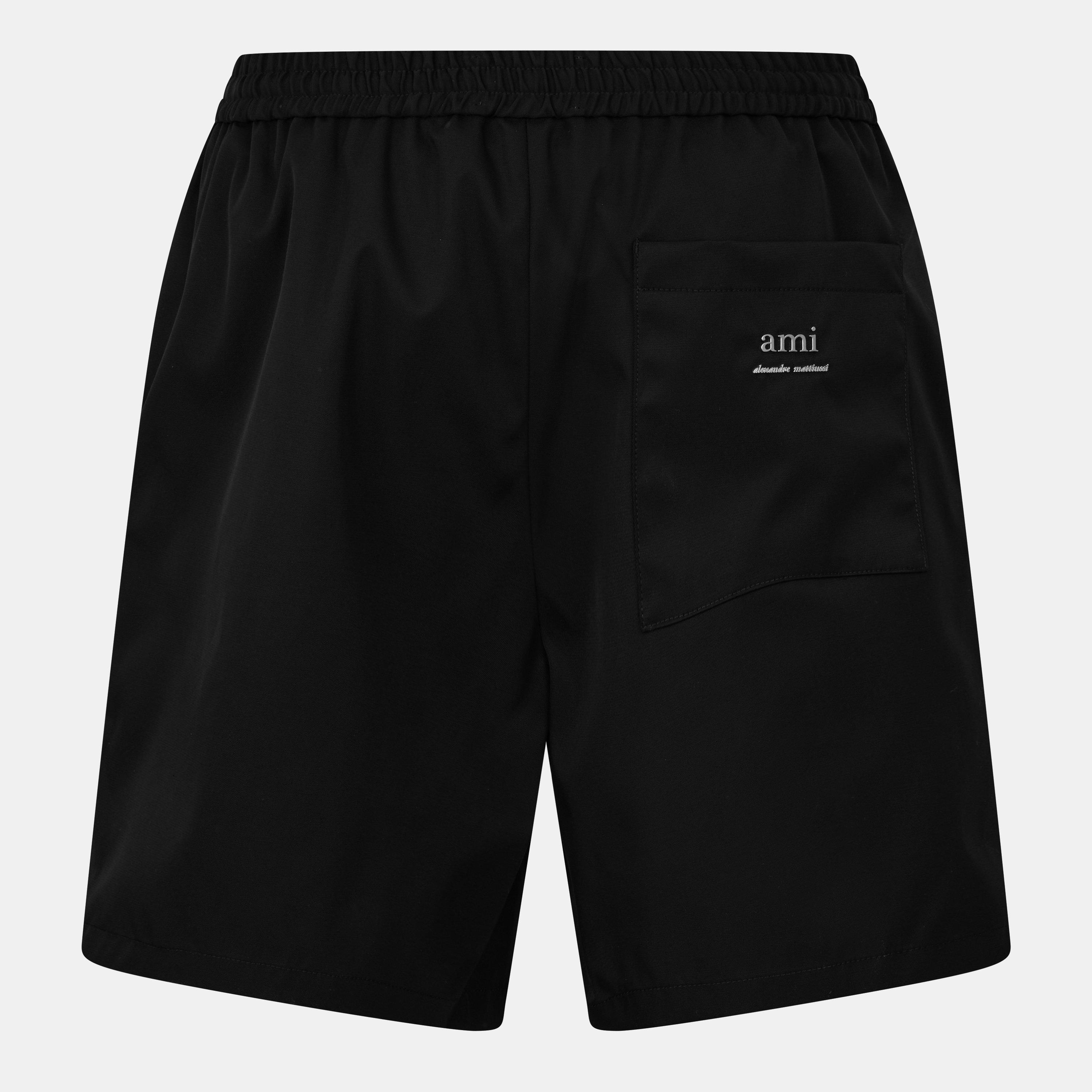 Black - Ami Paris - Men's Chino Shorts - 2