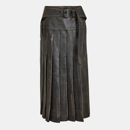 Off White Women's Leather Shorts